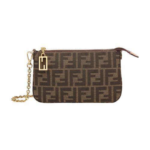 Fendi Baguette Pouch in Brown Lyst