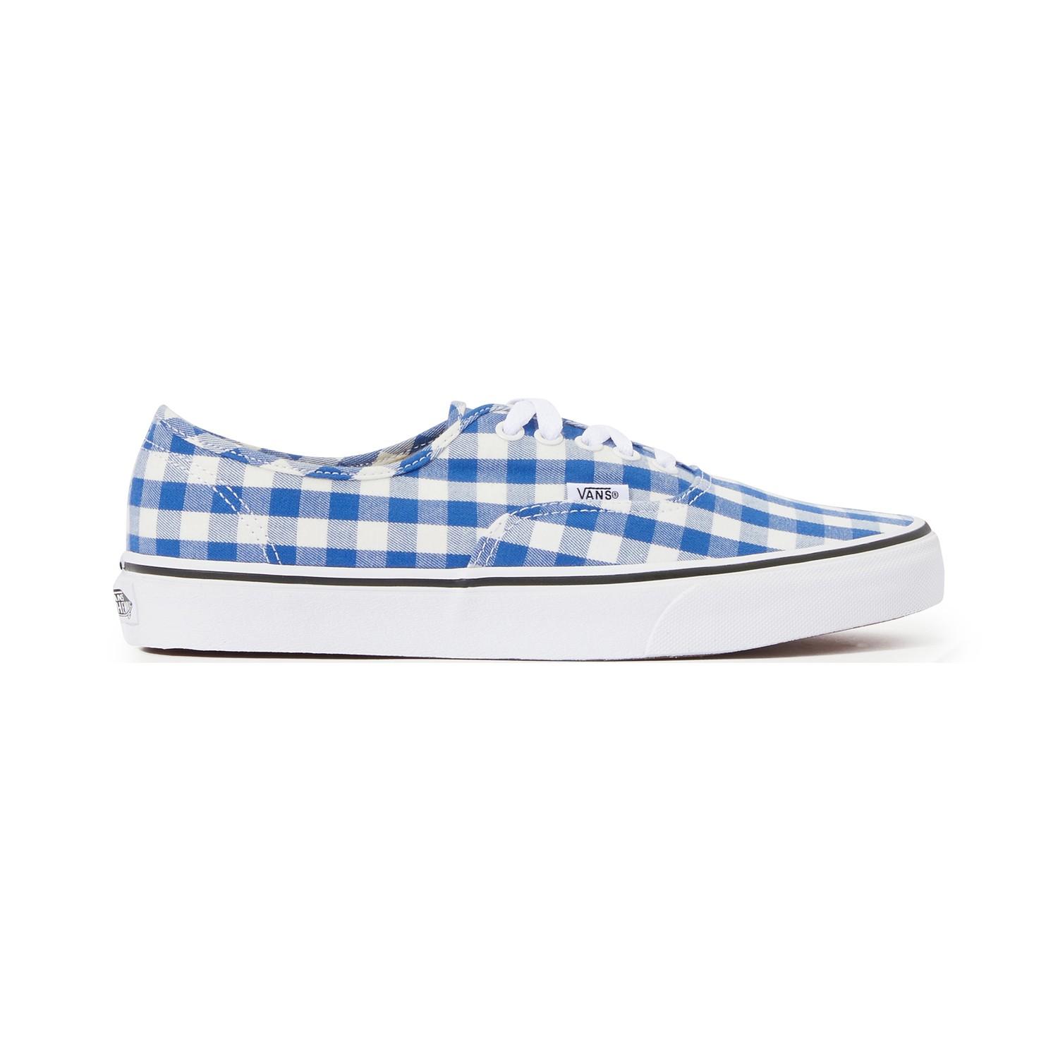 blue plaid vans