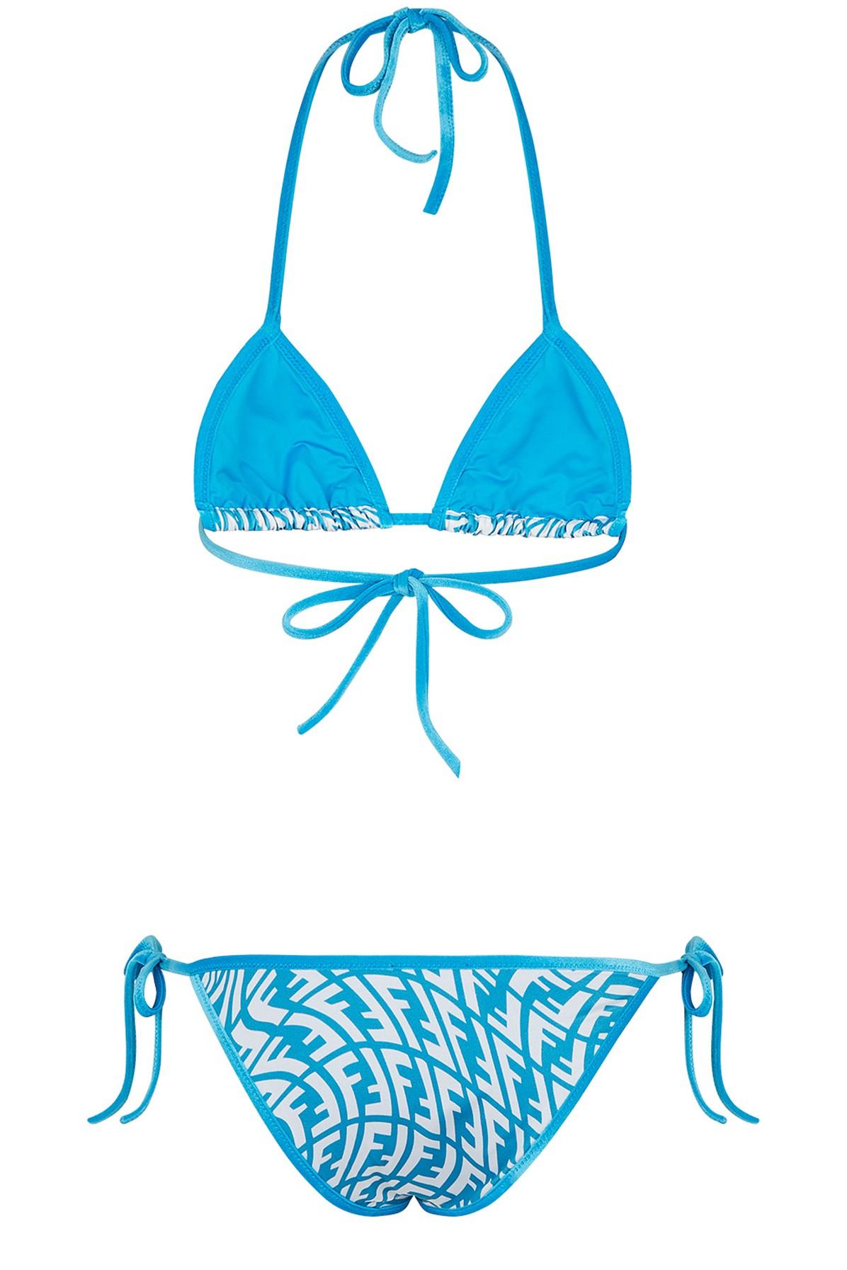 Fendi Lycra® Bikini in Blue | Lyst