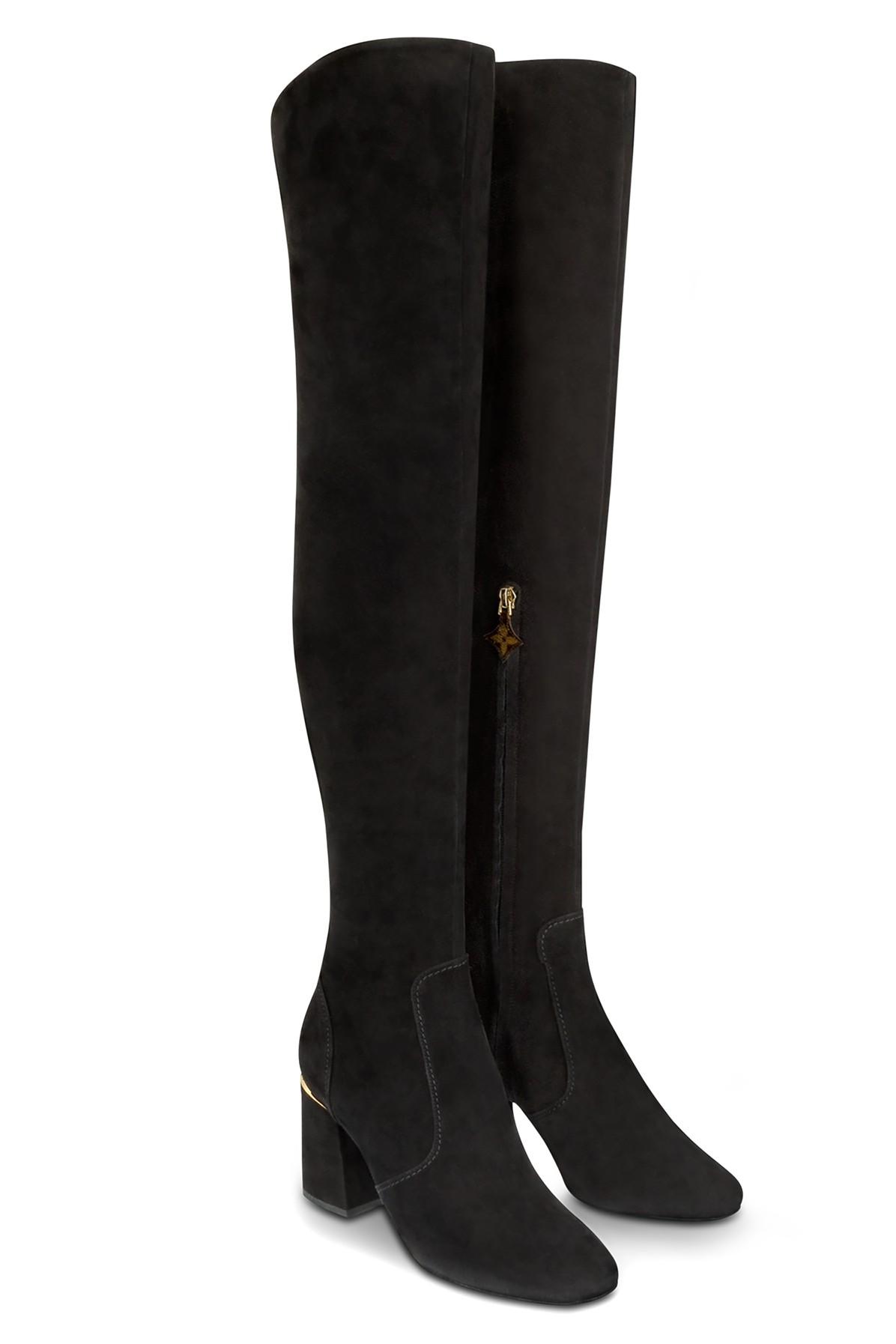 thigh high louis vuitton knee high boots