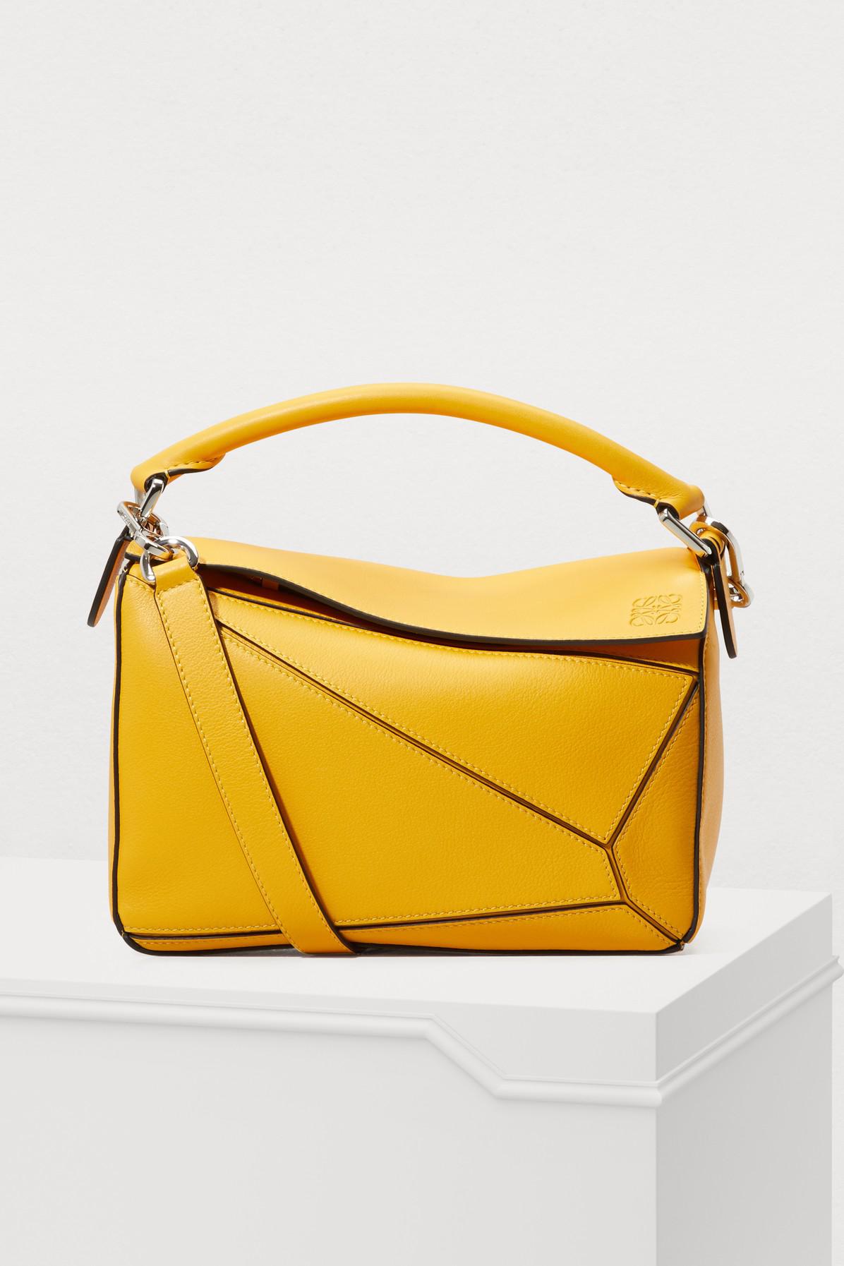 Loewe Small Puzzle Shoulder Bag in Yellow | Lyst