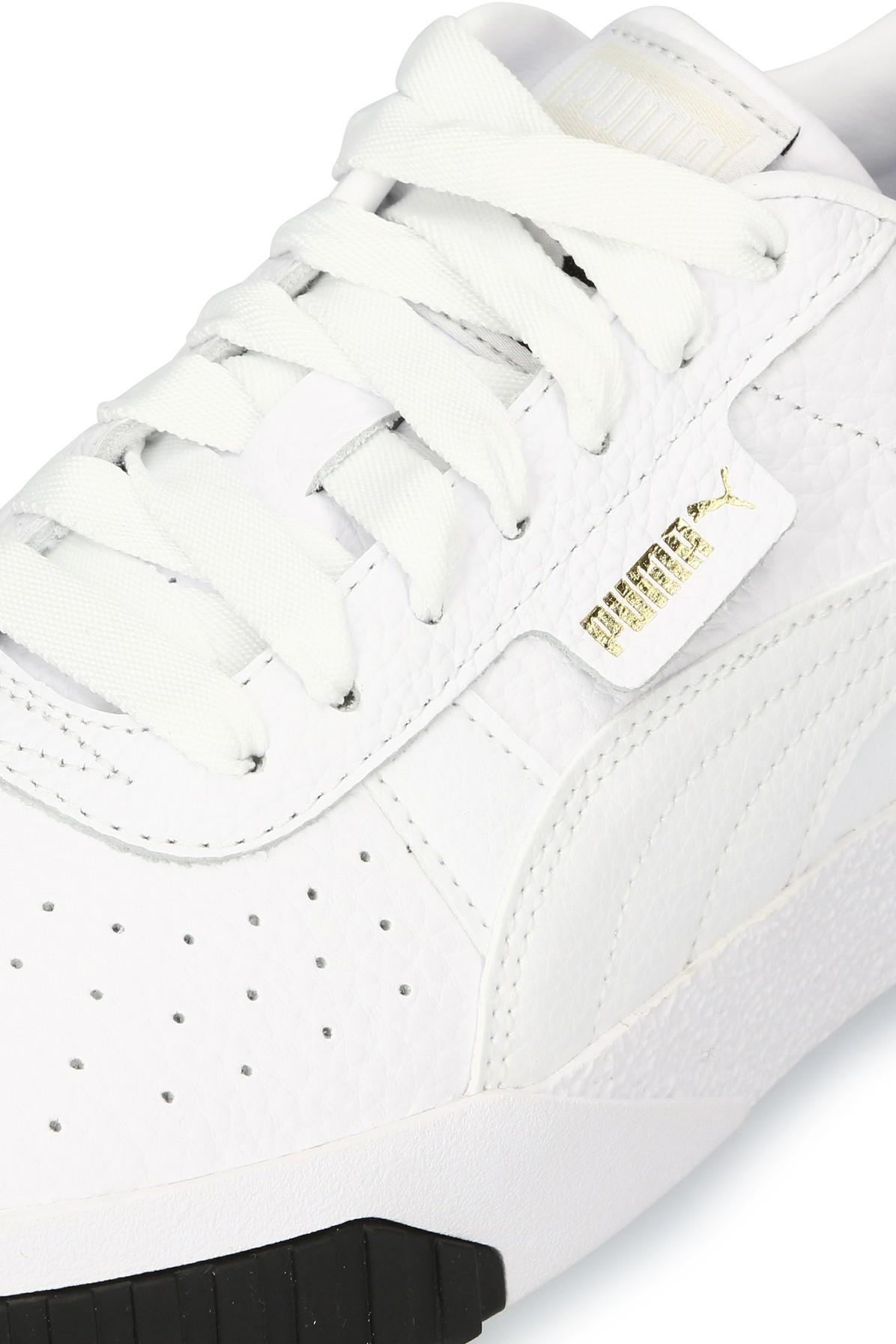 PUMA Leather Cali Training Shoes in White/Black (White) - Save 68% - Lyst