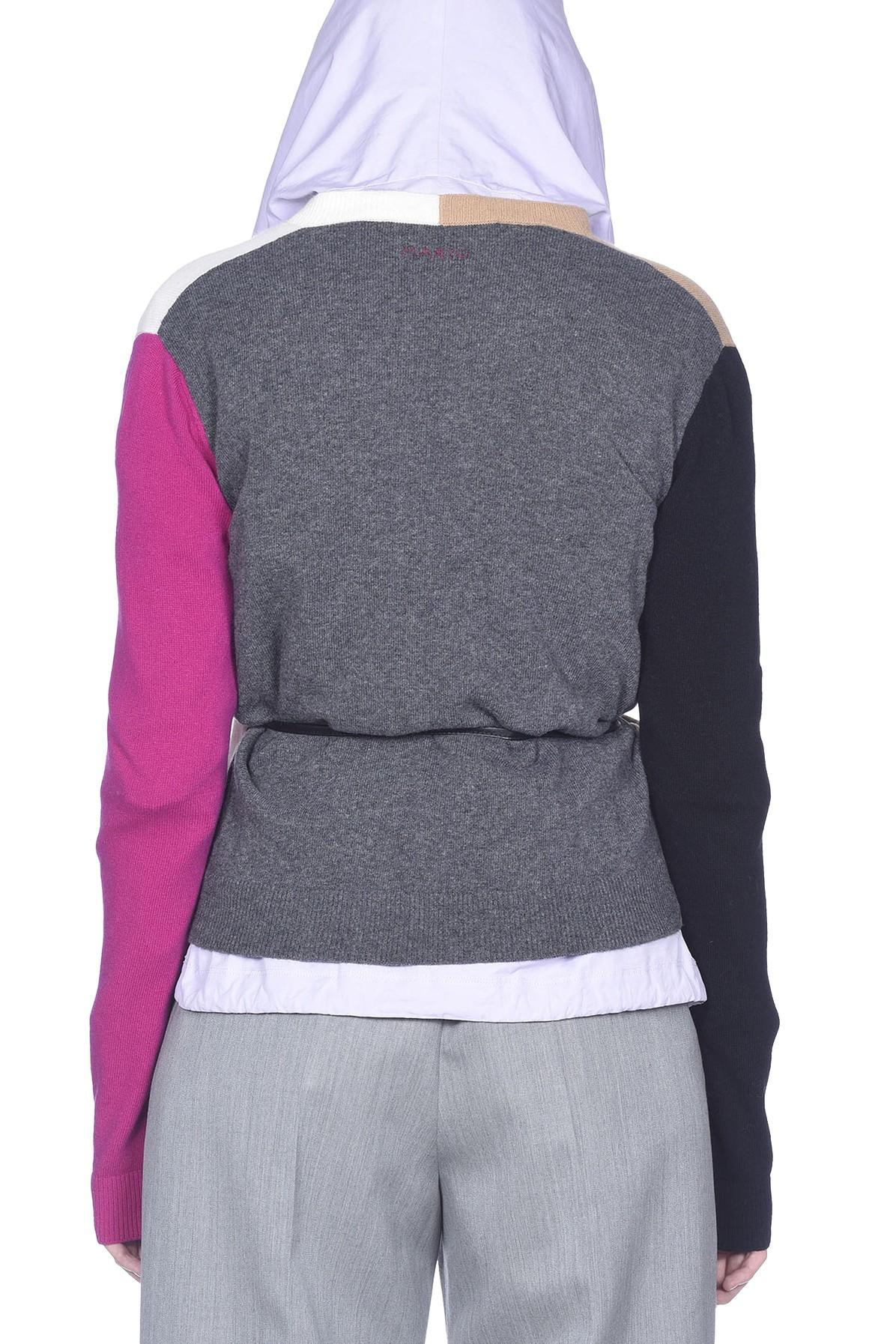 marni color block cardigan