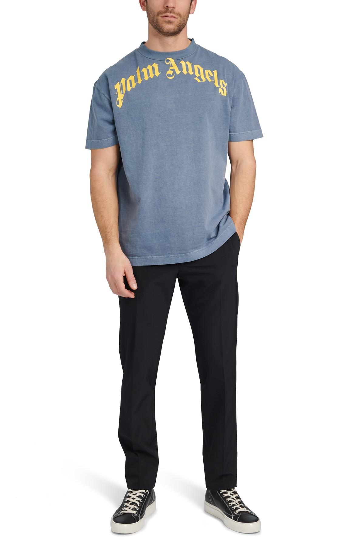 Palm Angels Vintage Wash Curved Logo T 