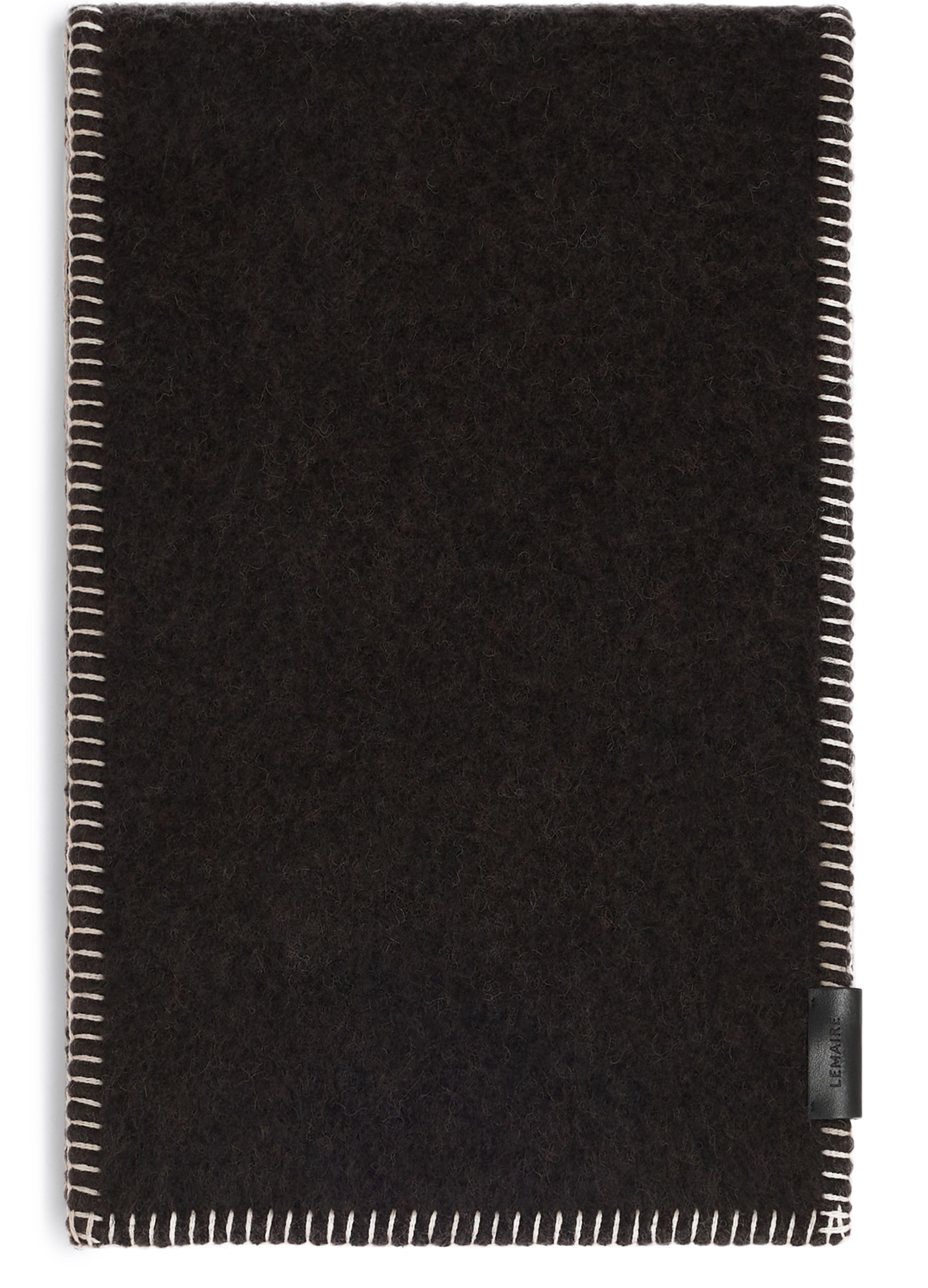 Lemaire Cocotte Fluffy Scarf in Black | Lyst