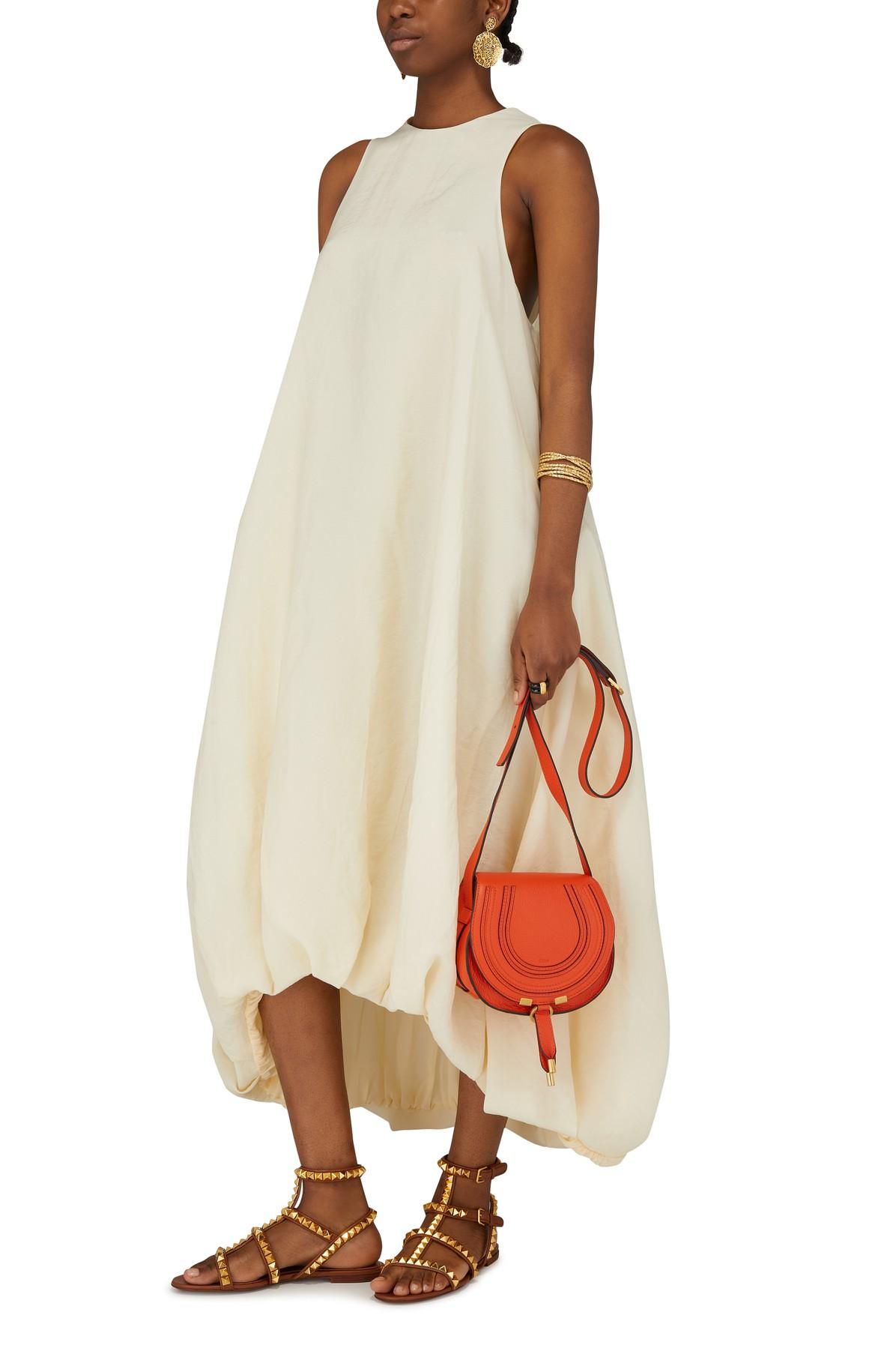 Chloé Marcie Small Saddle Bag in Orange Lyst