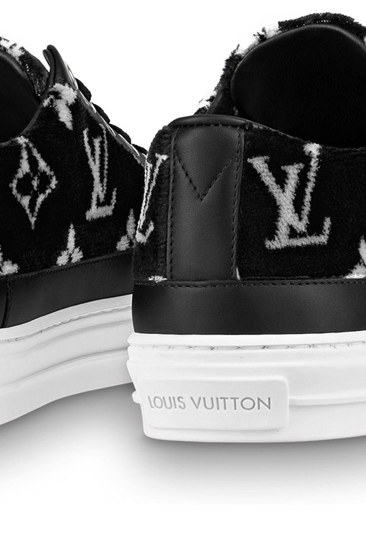LOUIS VUITTON Monogram Womens Stellar Open Back Sneakers 35 White 1270848