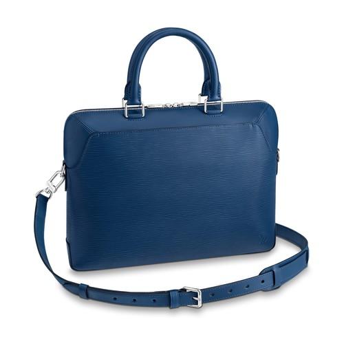 Louis Vuitton Blue Epi Briefcase Crossbody (CA4138) – Luxury