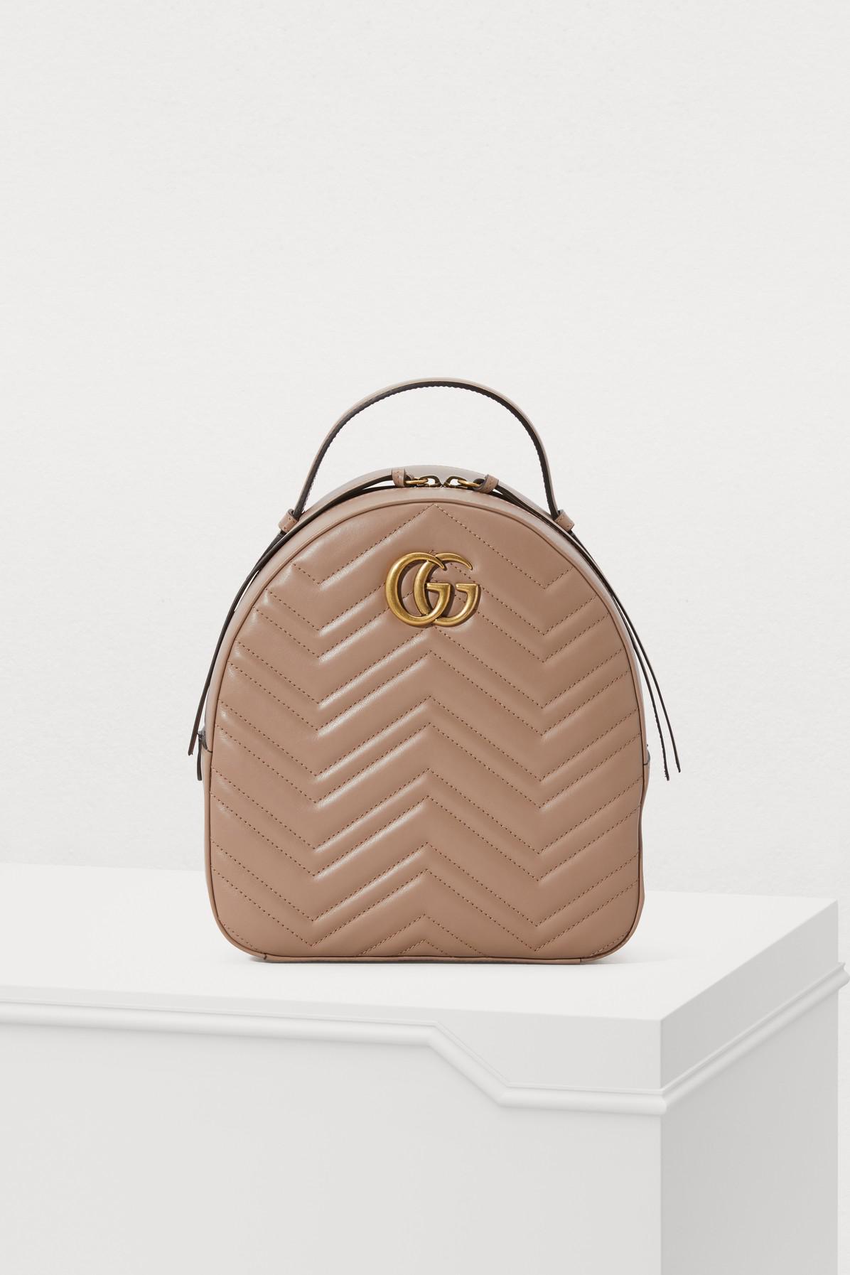 gucci quilted leather backpack