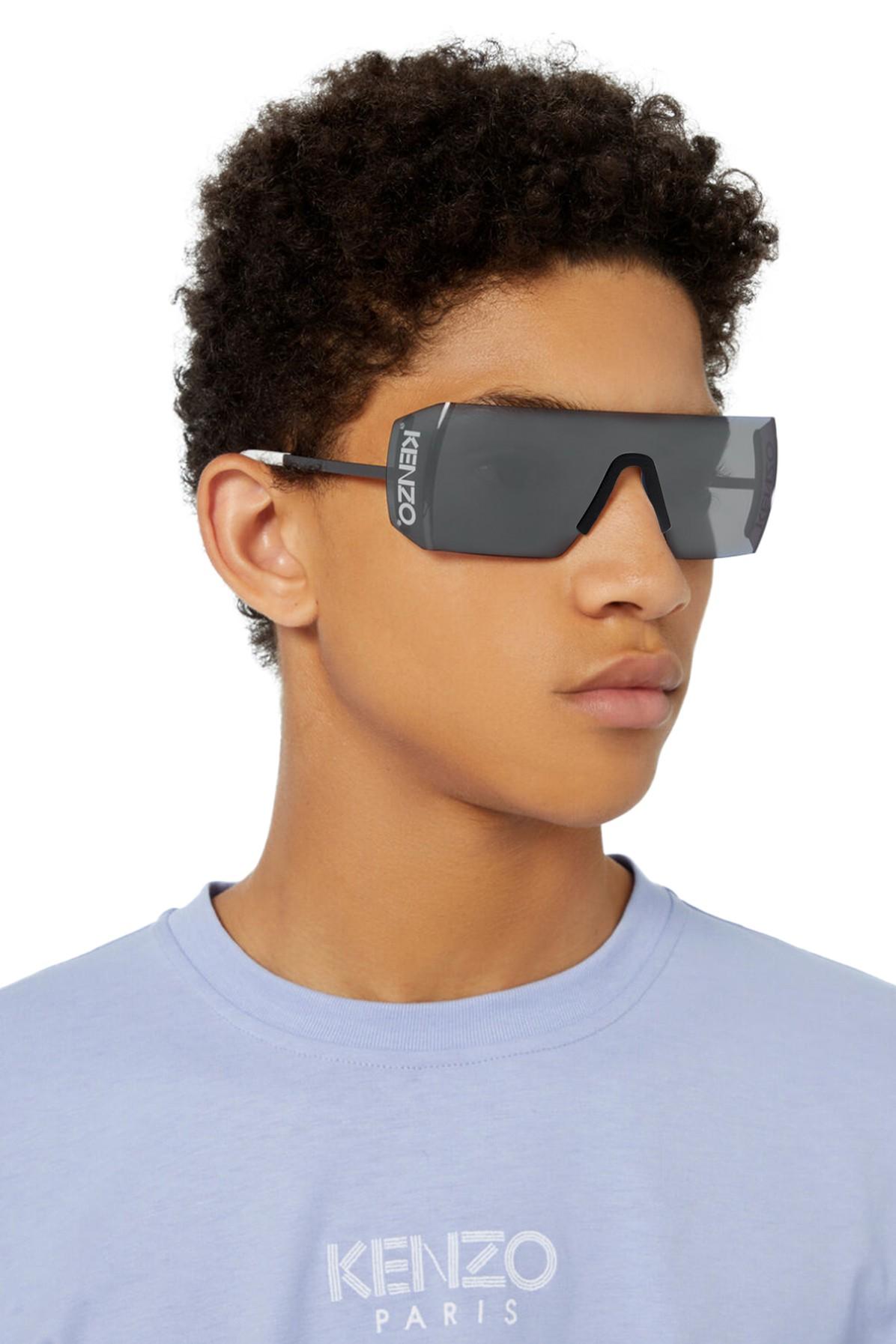 KENZO Mask Sunglasses in Gray for Men | Lyst