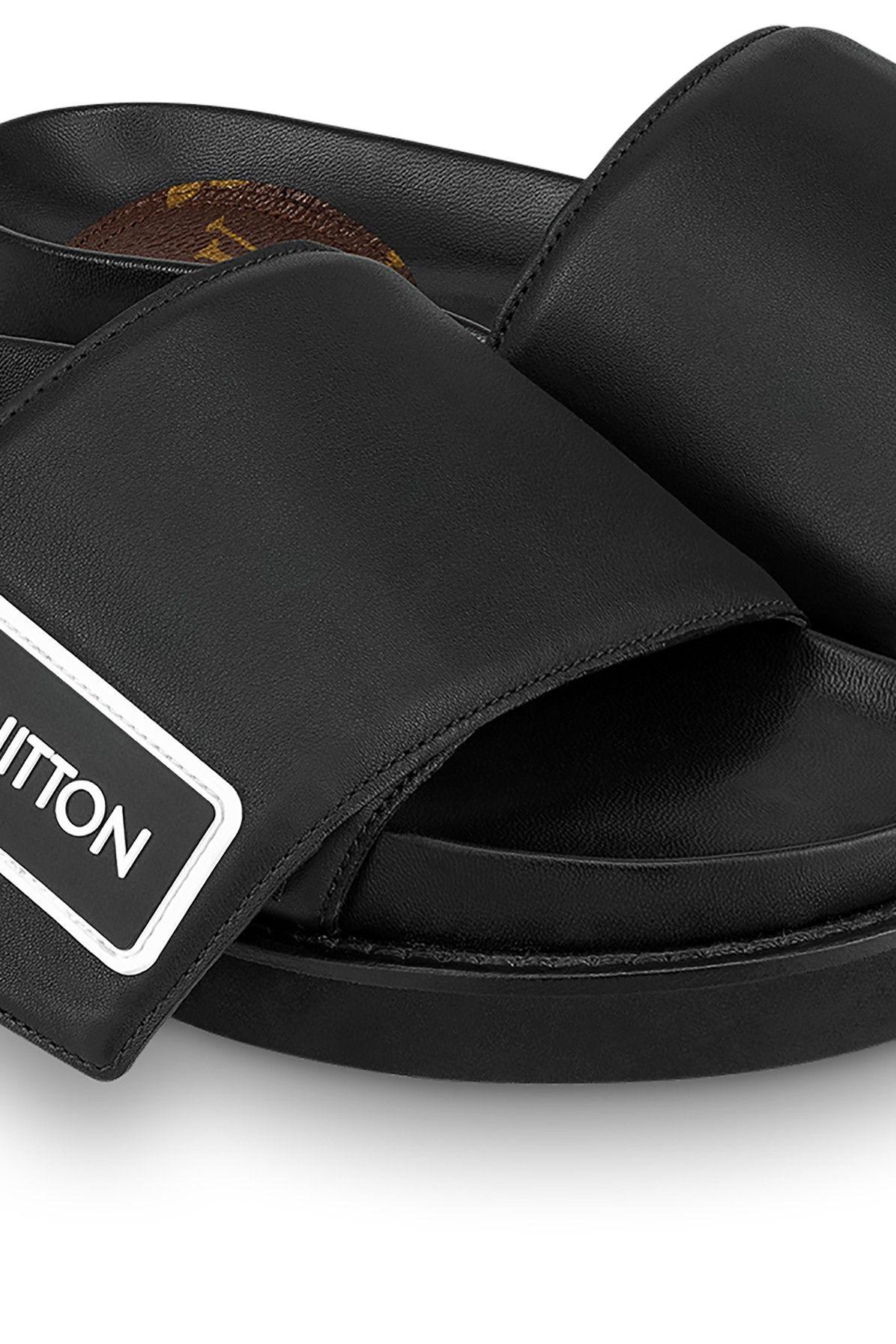 Louis Vuitton LV Sunset Flat Comfort Sandal BLACK. Size 36.0
