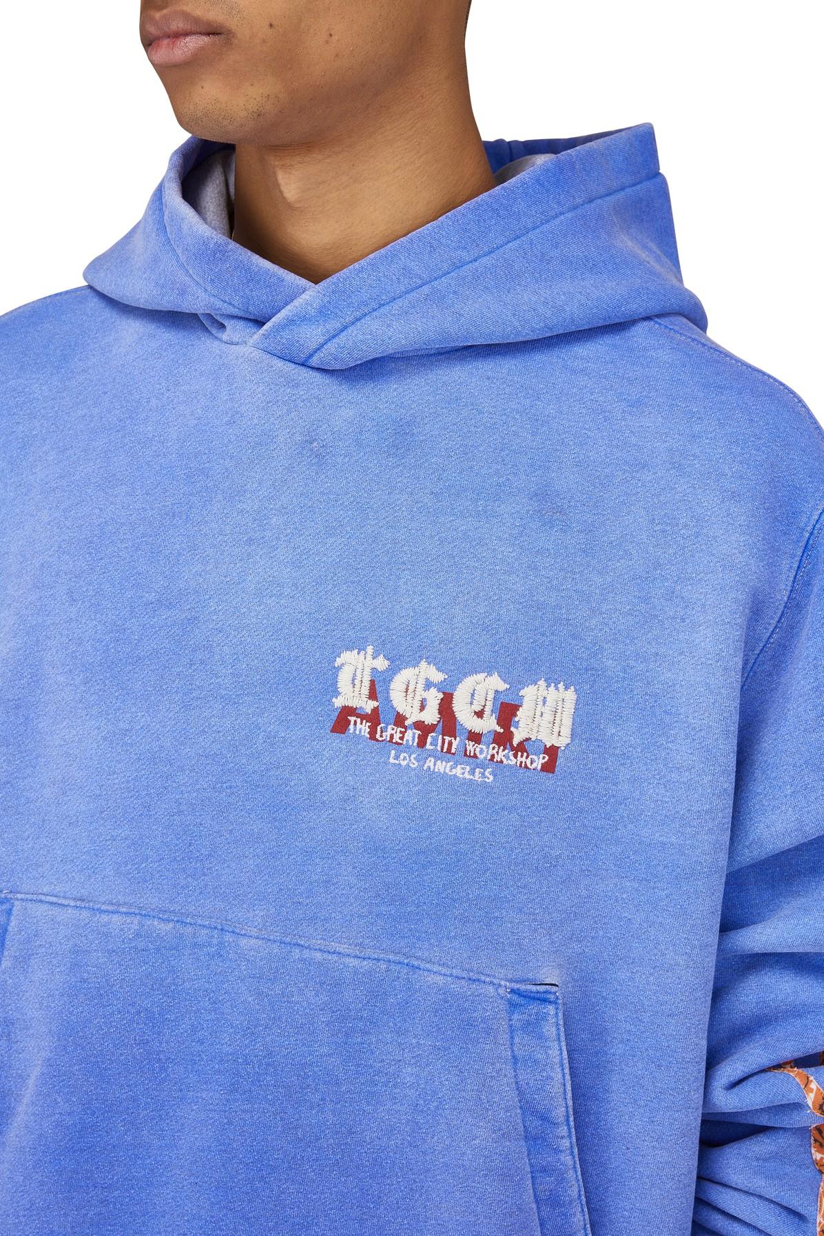 Amiri T.g.c.w. Flames Hoodie in Blue for Men | Lyst