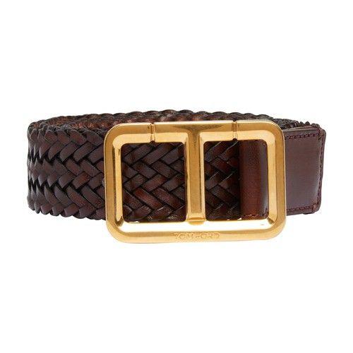 Tom Ford Woven T-belt in Brown for Men | Lyst