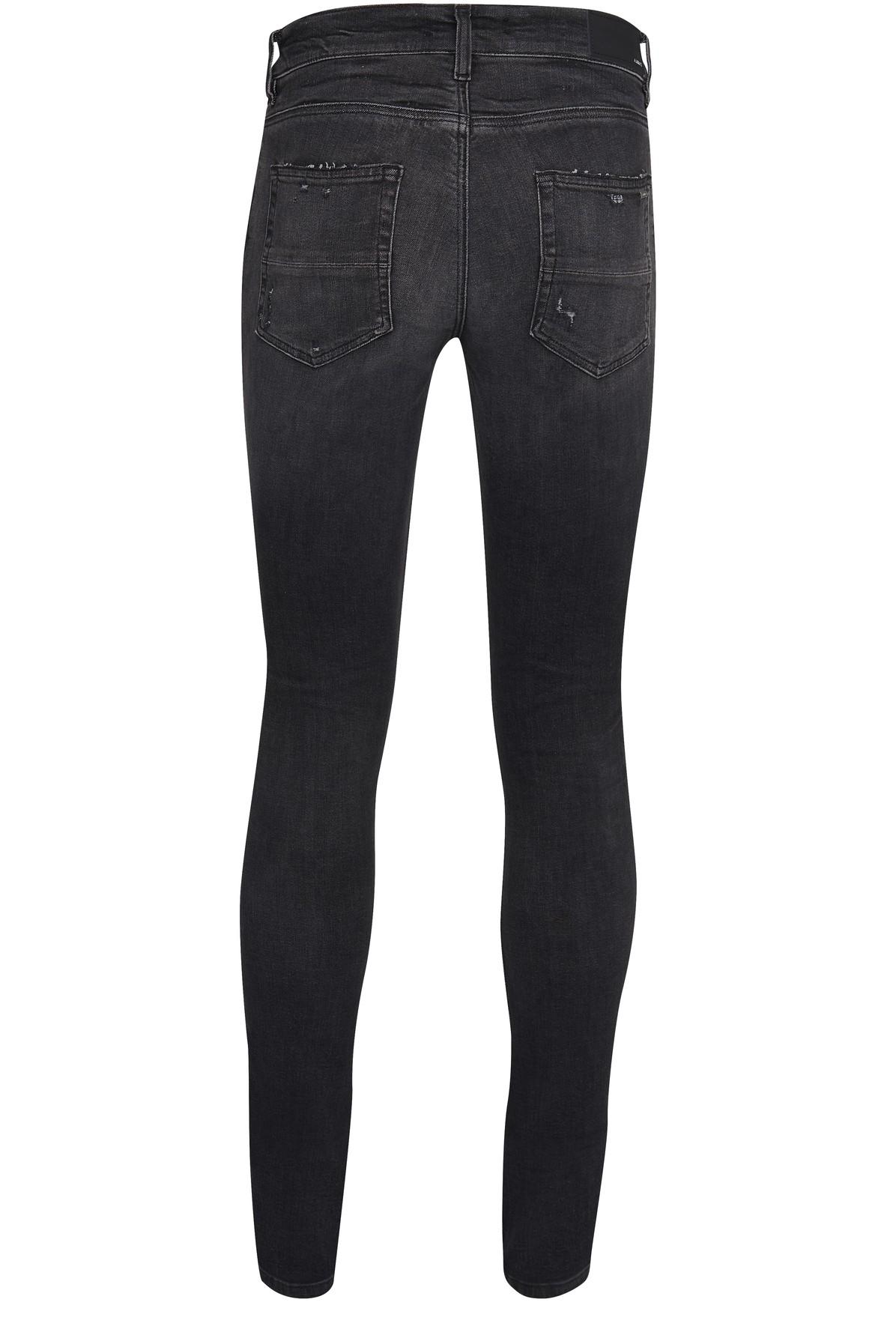 Amiri Denim Grey Stack Jeans in Gray for Men - Lyst