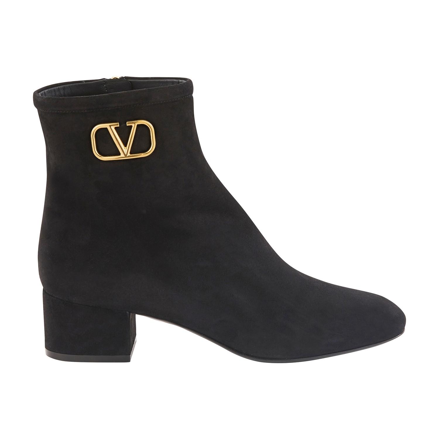 valentino suede ankle boots