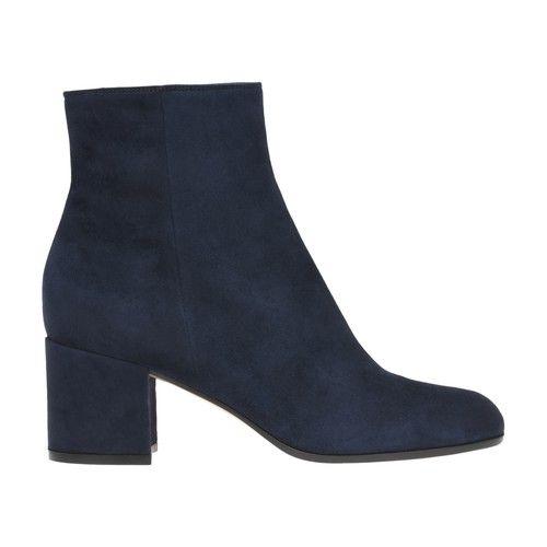 Gianvito Rossi Margaux Mid Booties in Blue | Lyst