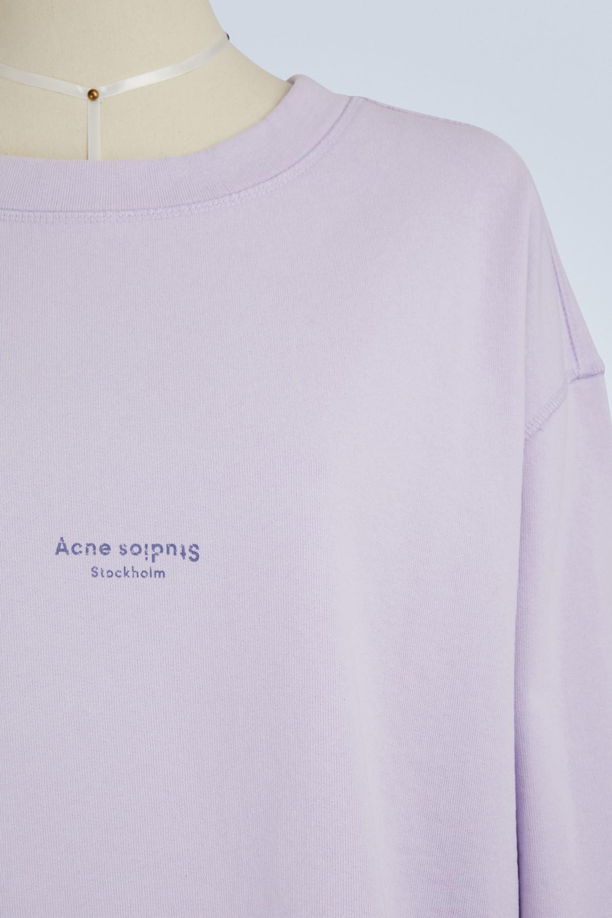 Acne Studios Lynn Cotton Sweatshirt in Chalk Lilac (Purple) - Lyst