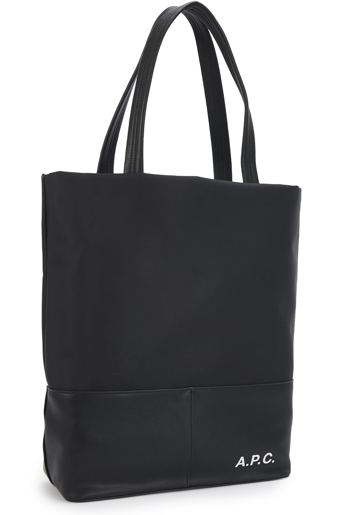 A.P.C. Camden Tote Bag in Black for Men | Lyst