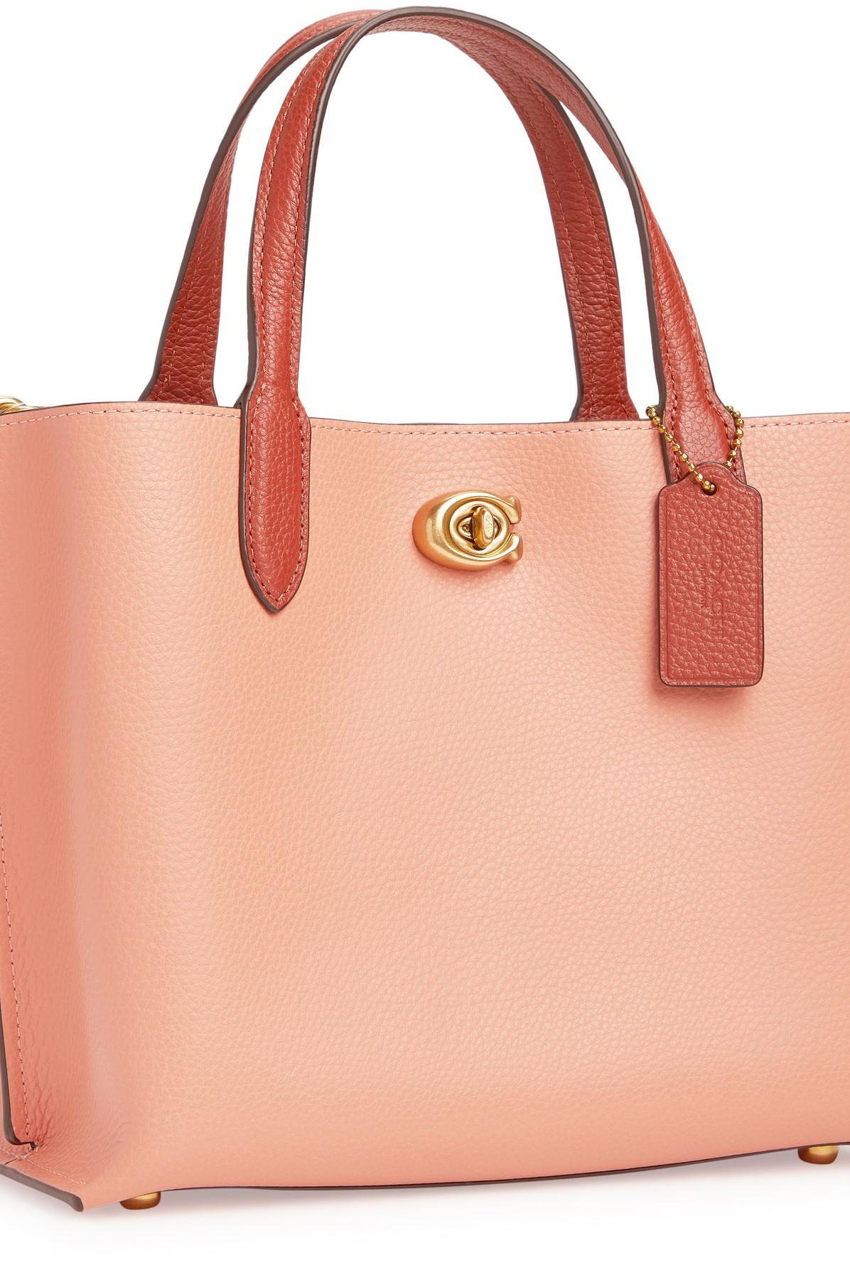 COACH Willow Tote 24 in b4_light_coral_multi (Red) | Lyst