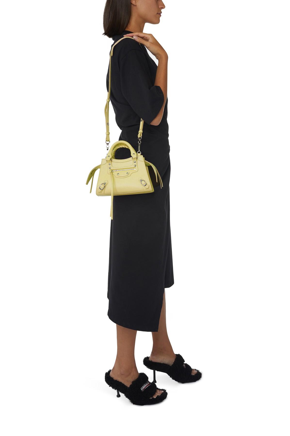 Balenciaga Leather Neo Classic Mini Top Handle Bag in Yellow - Lyst