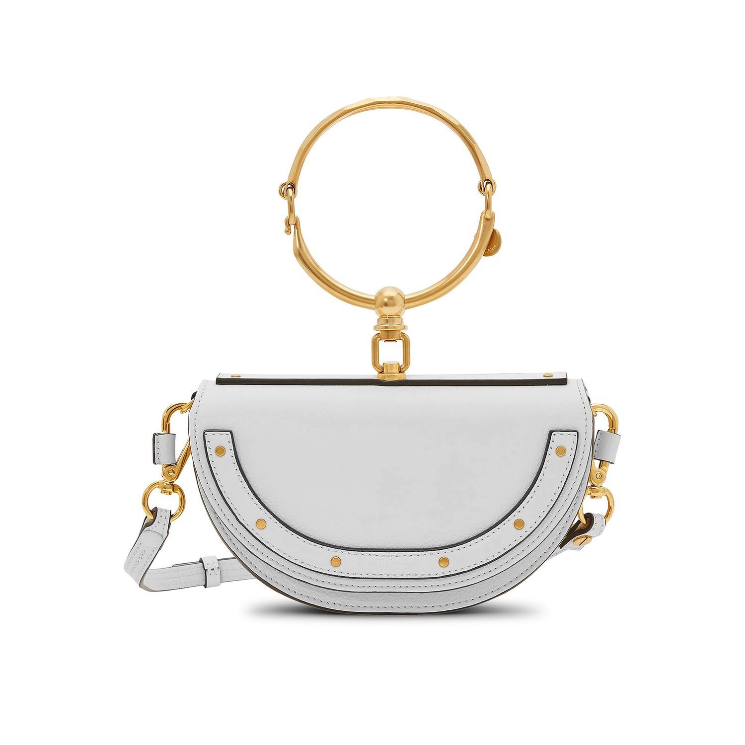 Nile Small Metallic Bracelet Minaudiere Bag