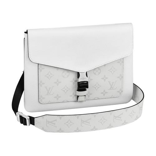 Louis Vuitton Outdoor Flap Messenger in White for Men | Lyst