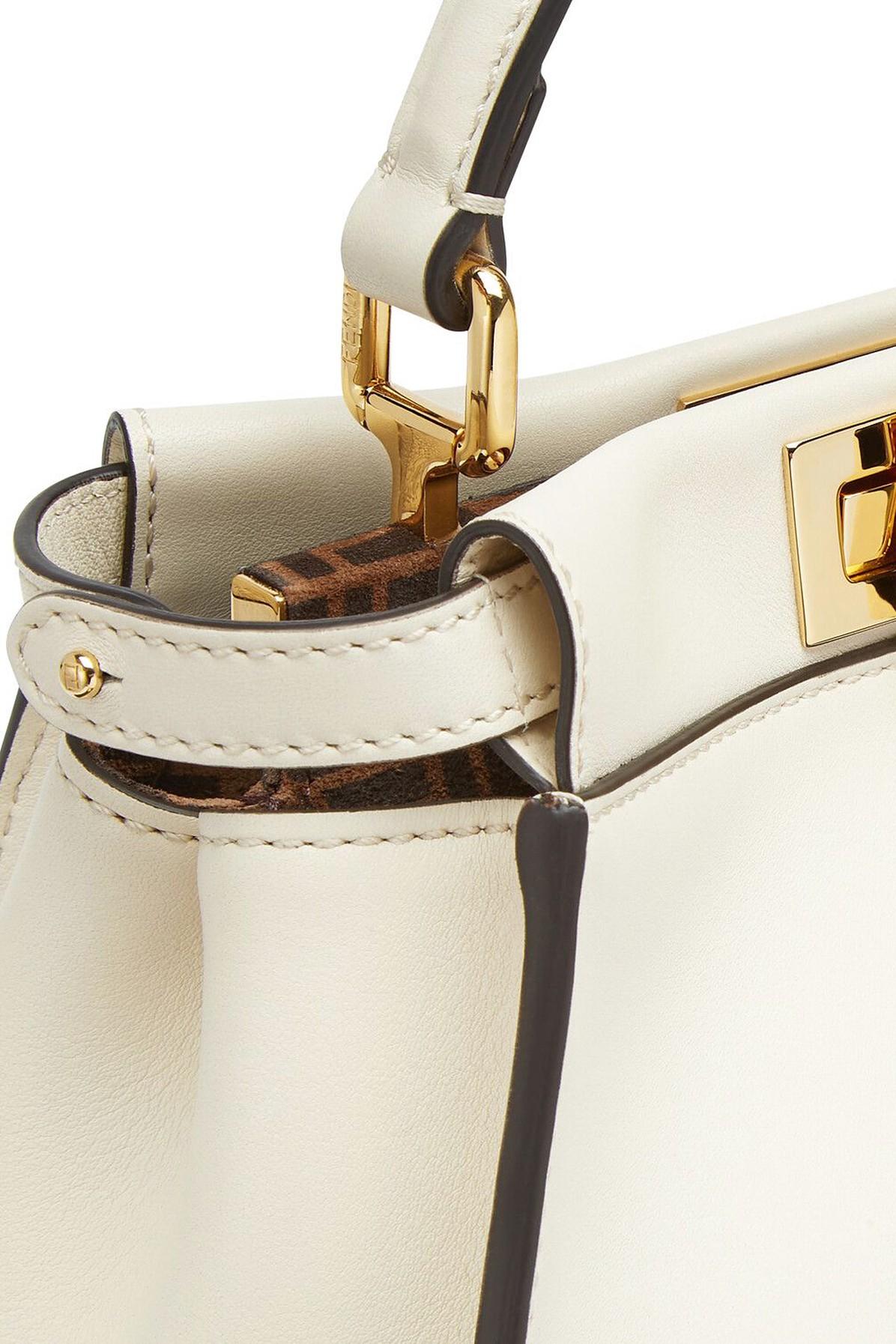 Fendi Peekaboo Iconic Mini in White