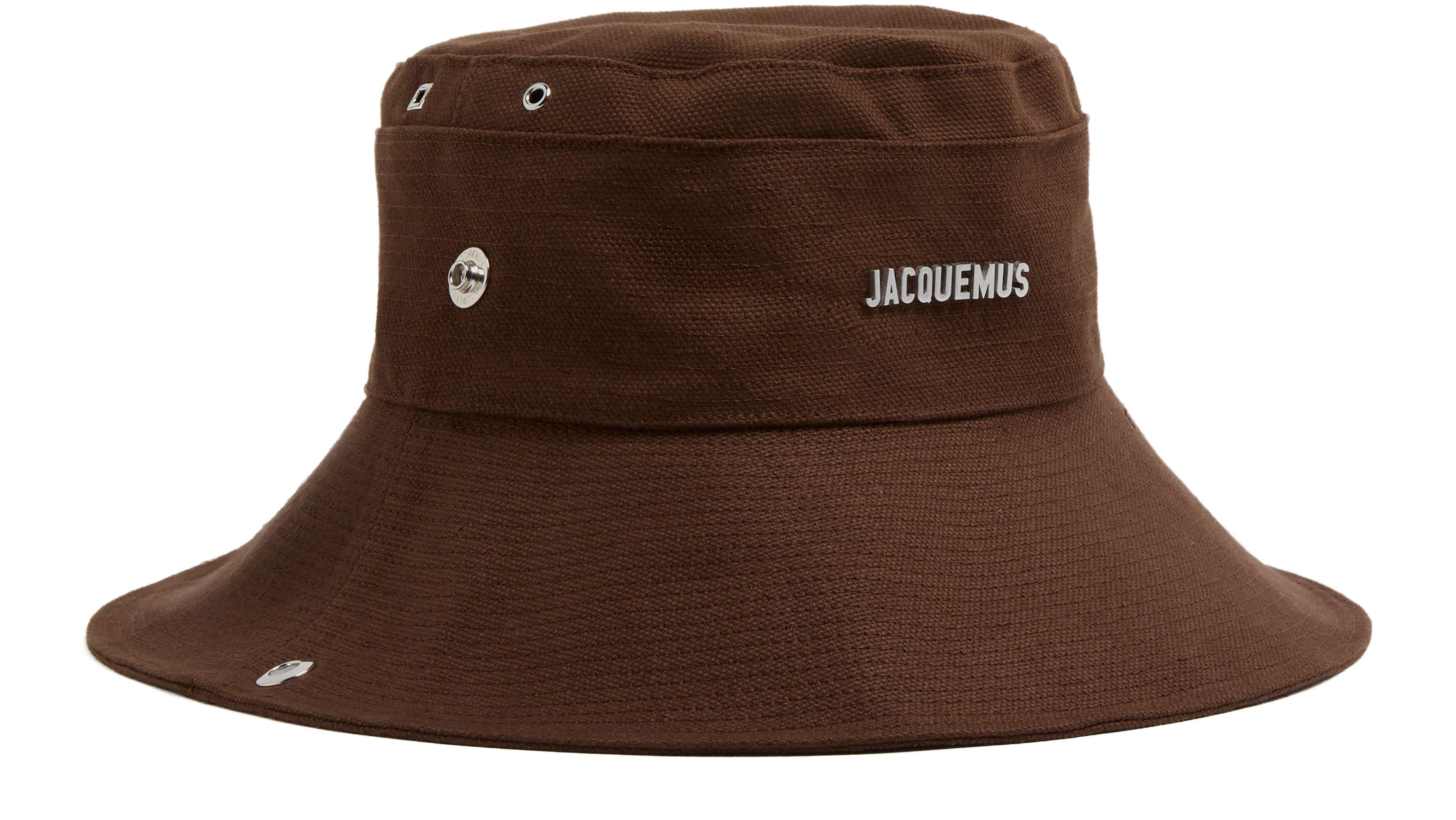 【JACQUEMUS】Jacquemus The De-NARmes Bucket Hat Jacquemus Le Bob De-Nimes Bucket Hat | Brown | FARFETCH