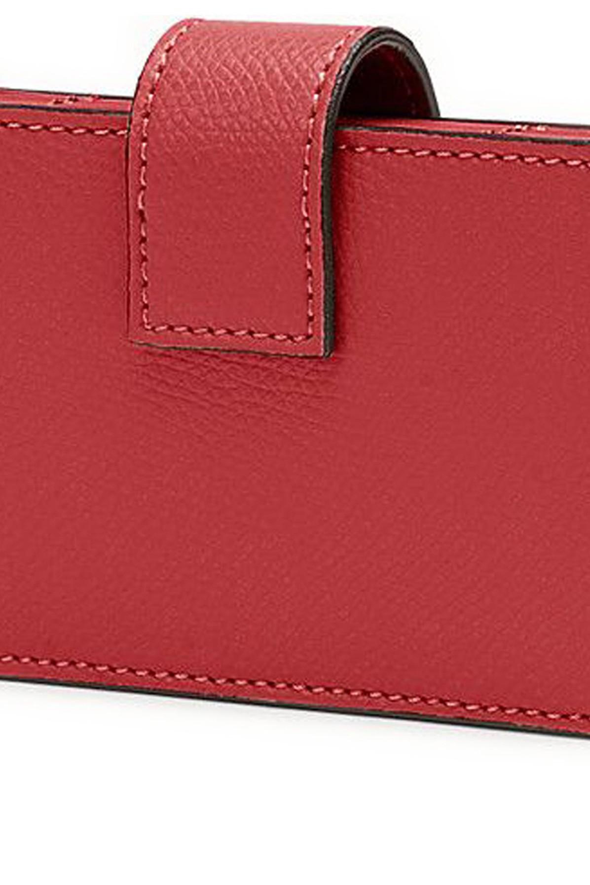 Fendi Leather Card Holder In Green Lyst