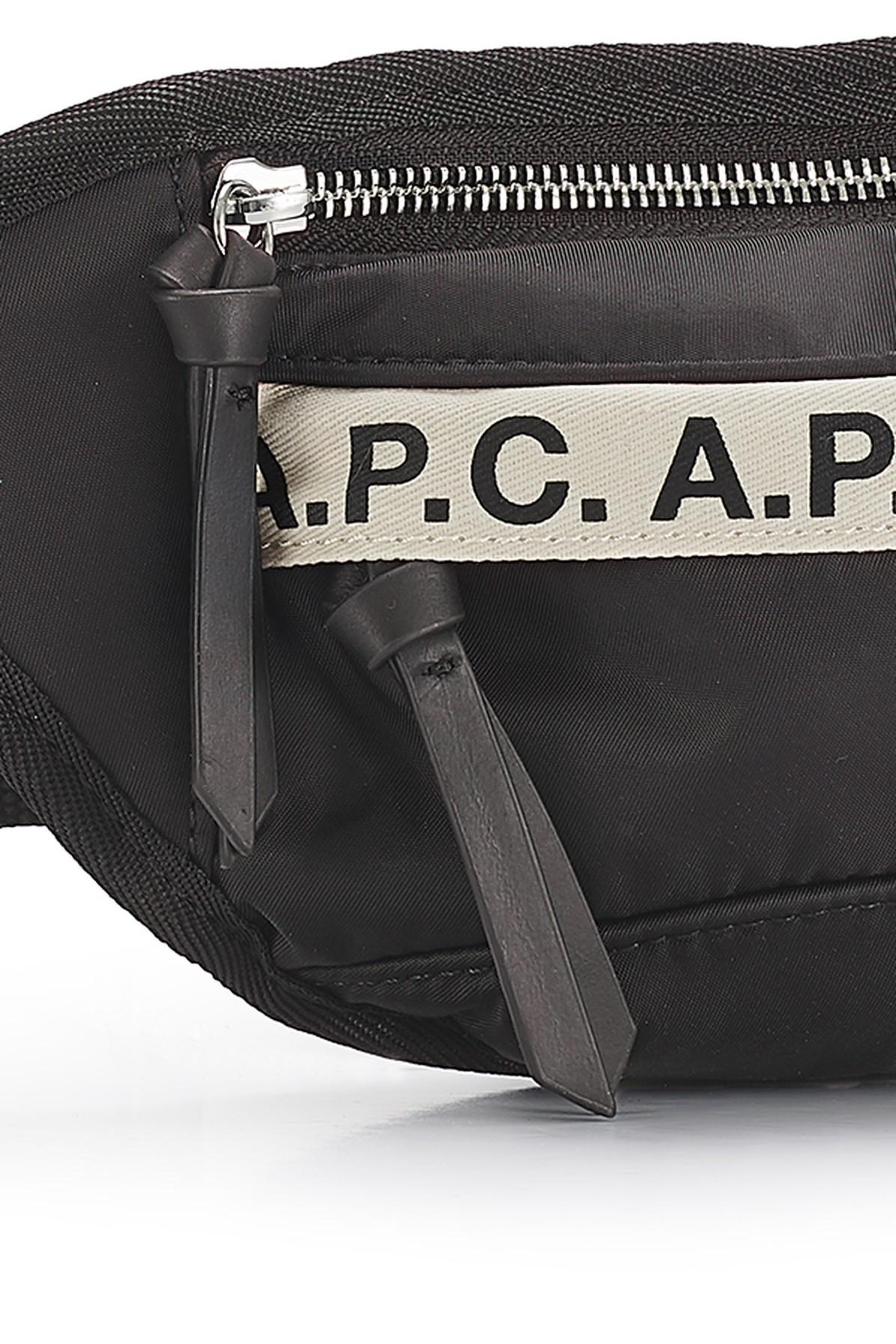 A.P.C. Synthetic Mini Repeat Bum Bag in Black for Men - Save 60% - Lyst