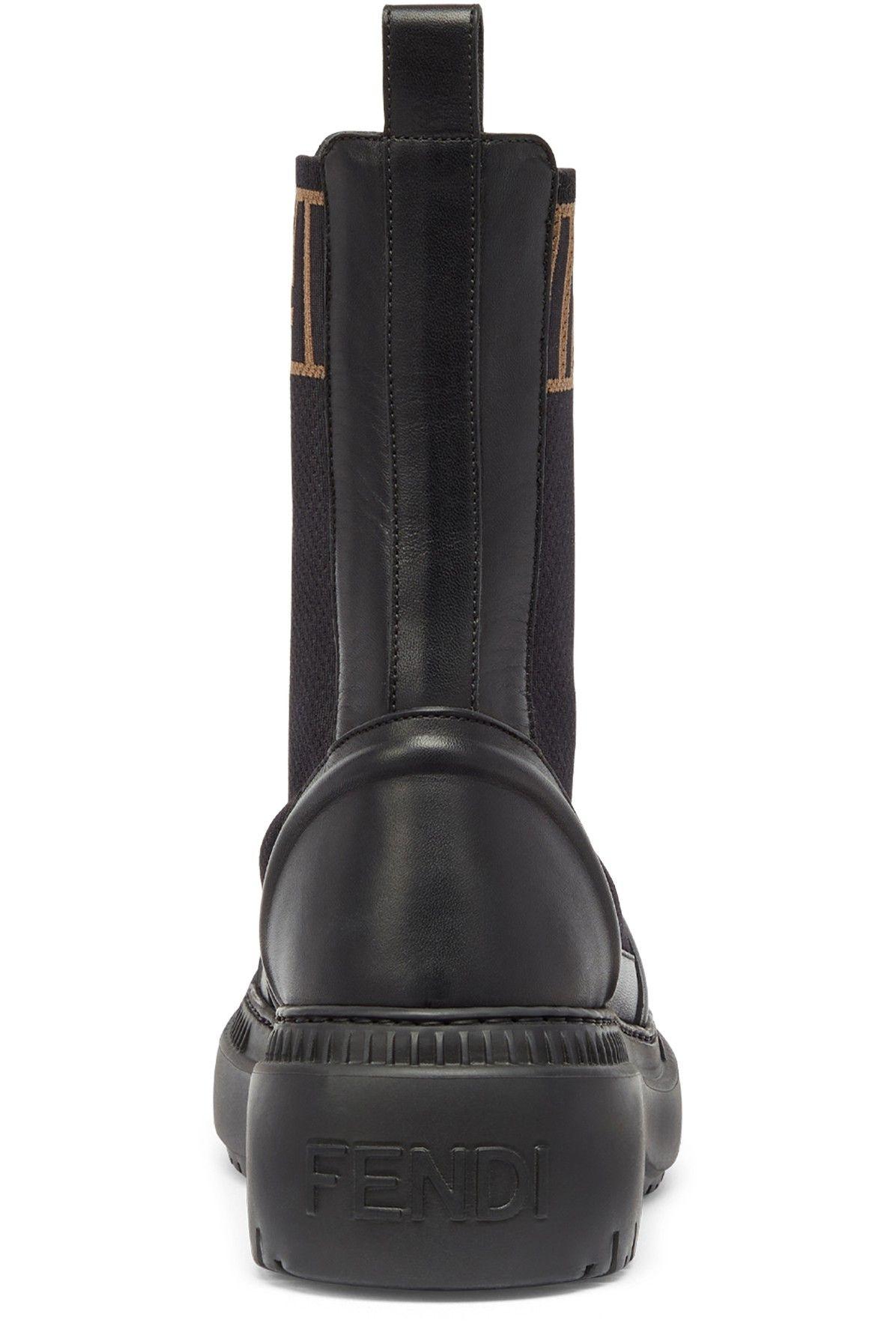 Fendi Domino Boots in Black | Lyst