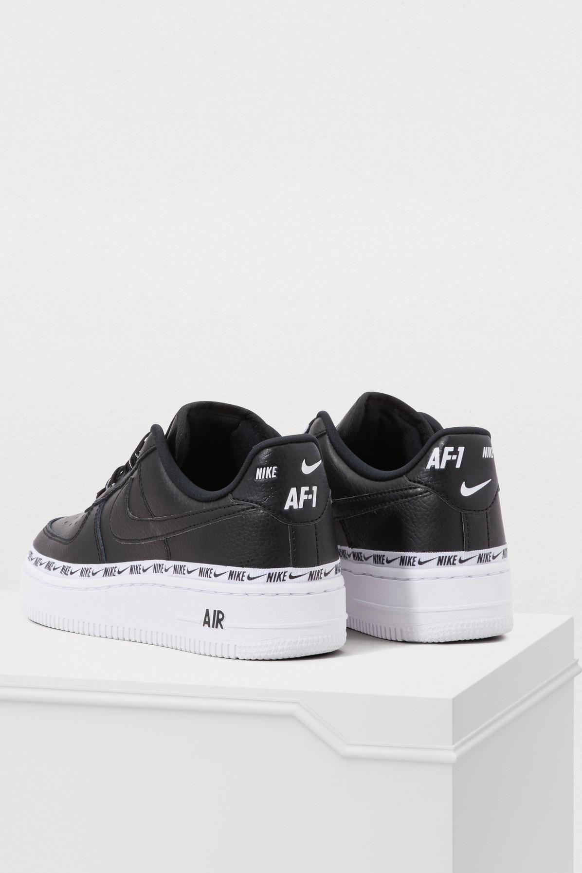 Nike Air Force 1 07 Se Prm Sneakers in Black/Black-White (Black) - Lyst