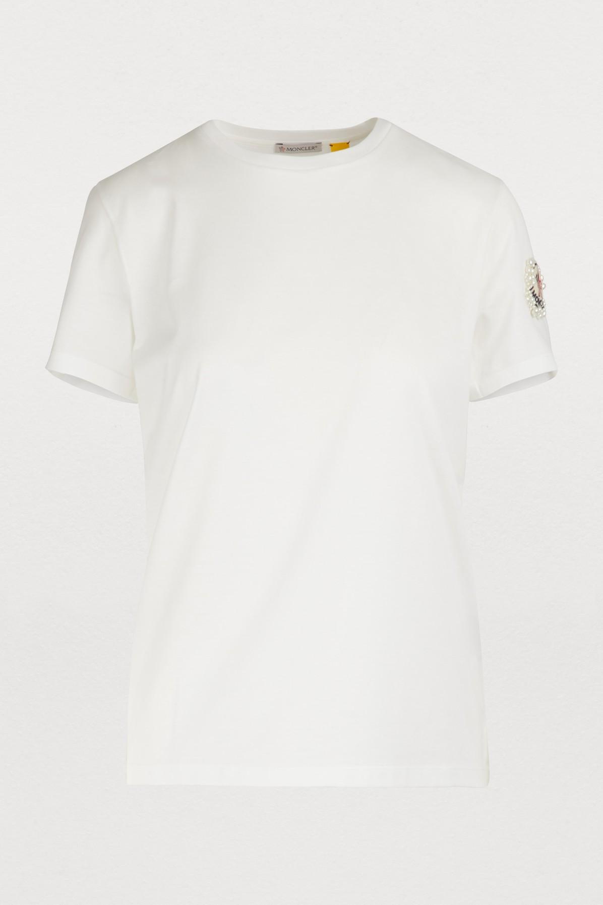 Moncler Genius Moncler X Simone Rocha - Logo T-shirt in White - Lyst