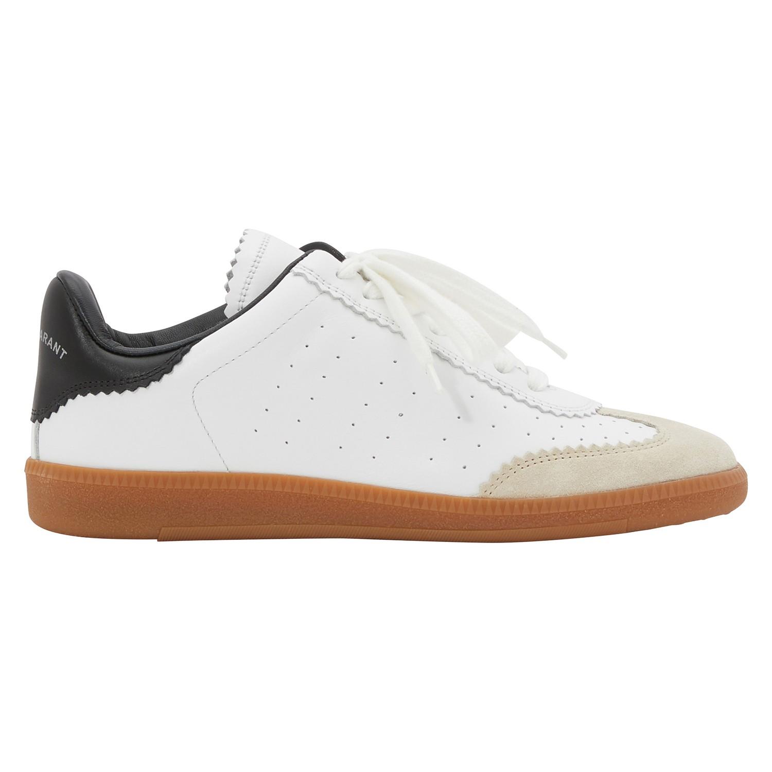 Isabel Marant Suede Bryce Sneackers in White - Lyst