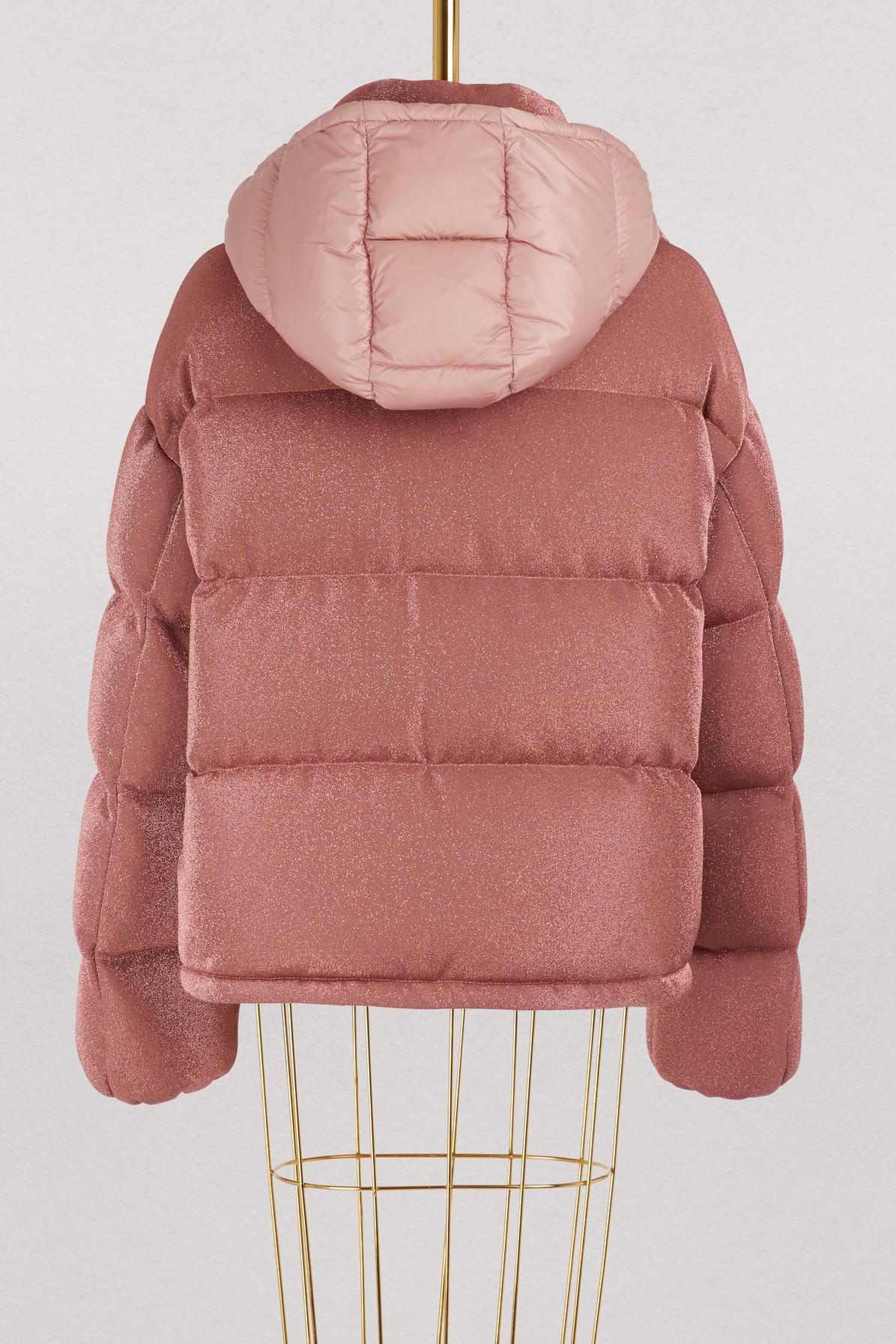 moncler pink glitter jacket