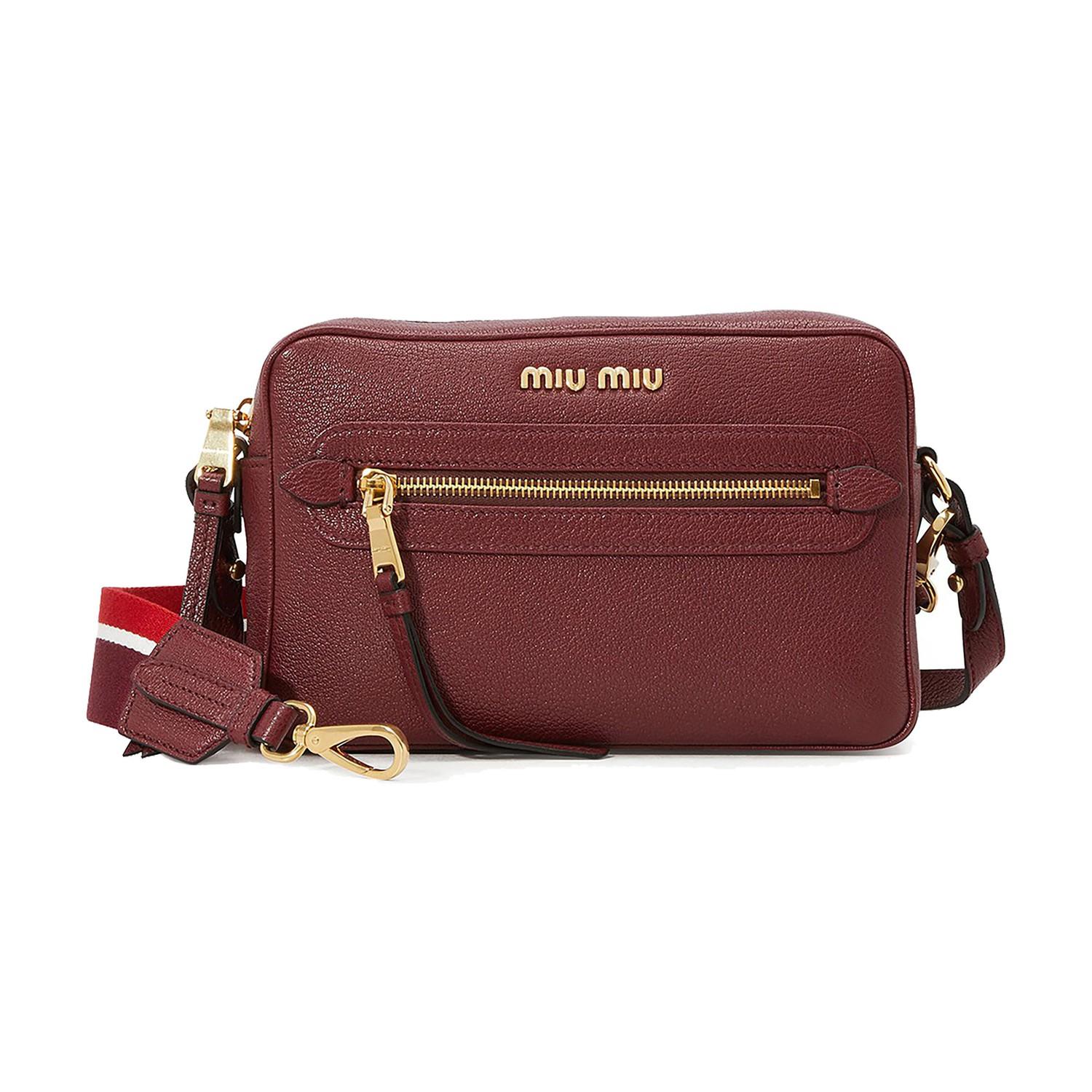 Miu Miu Leather Crossbody Bag Lyst