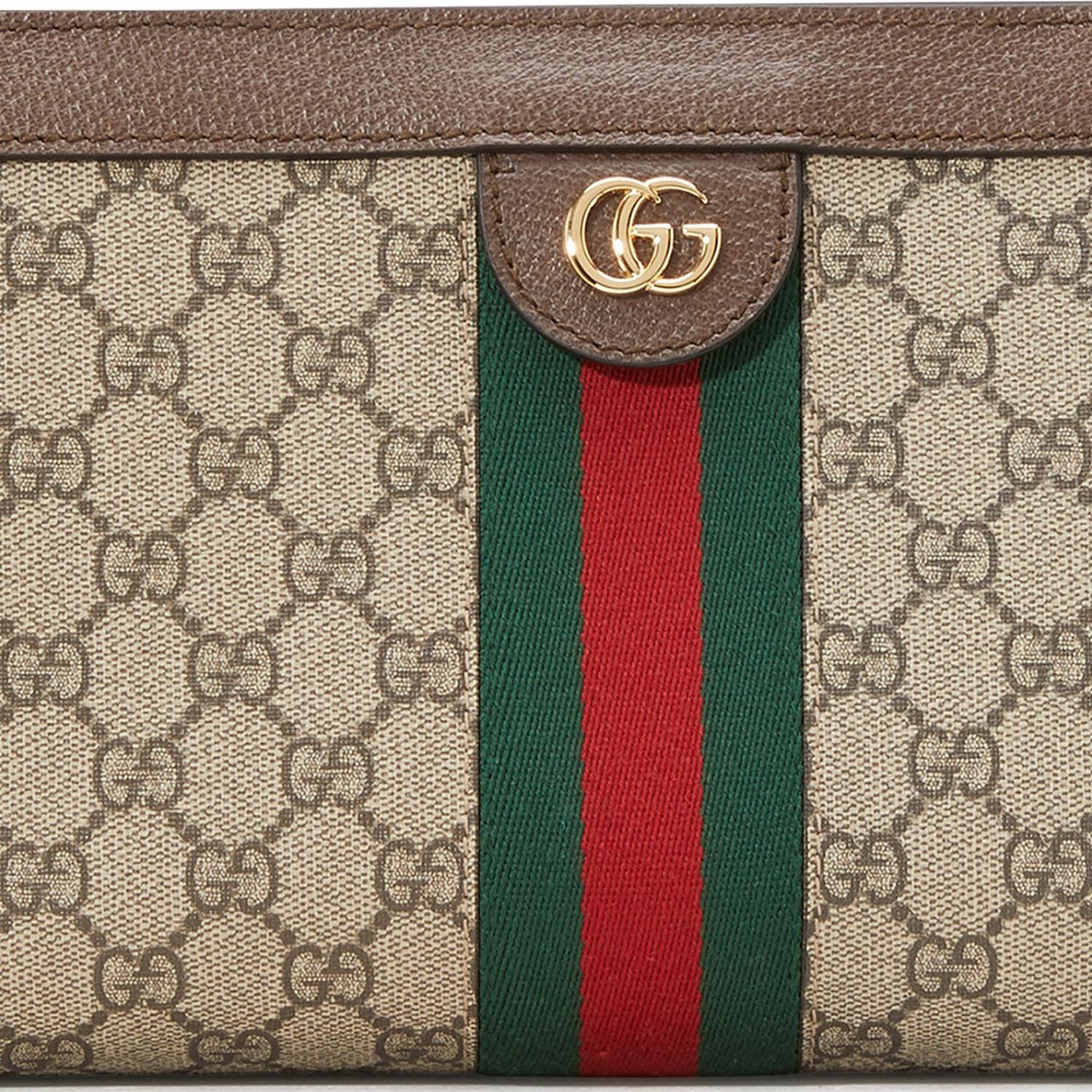Gucci Ophidia Clutch Bag in Natural 