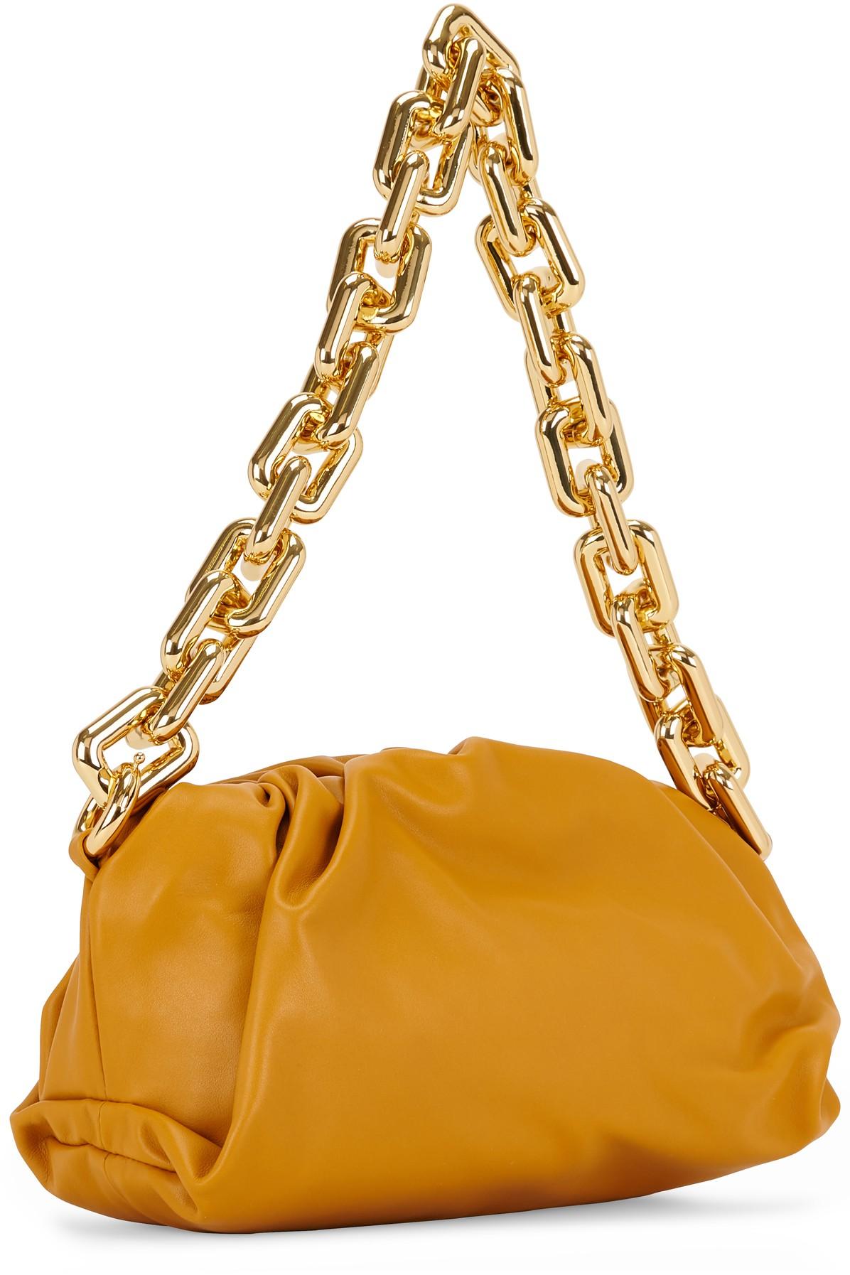 Bottega Veneta Leather Chain Pouch Bag Lyst