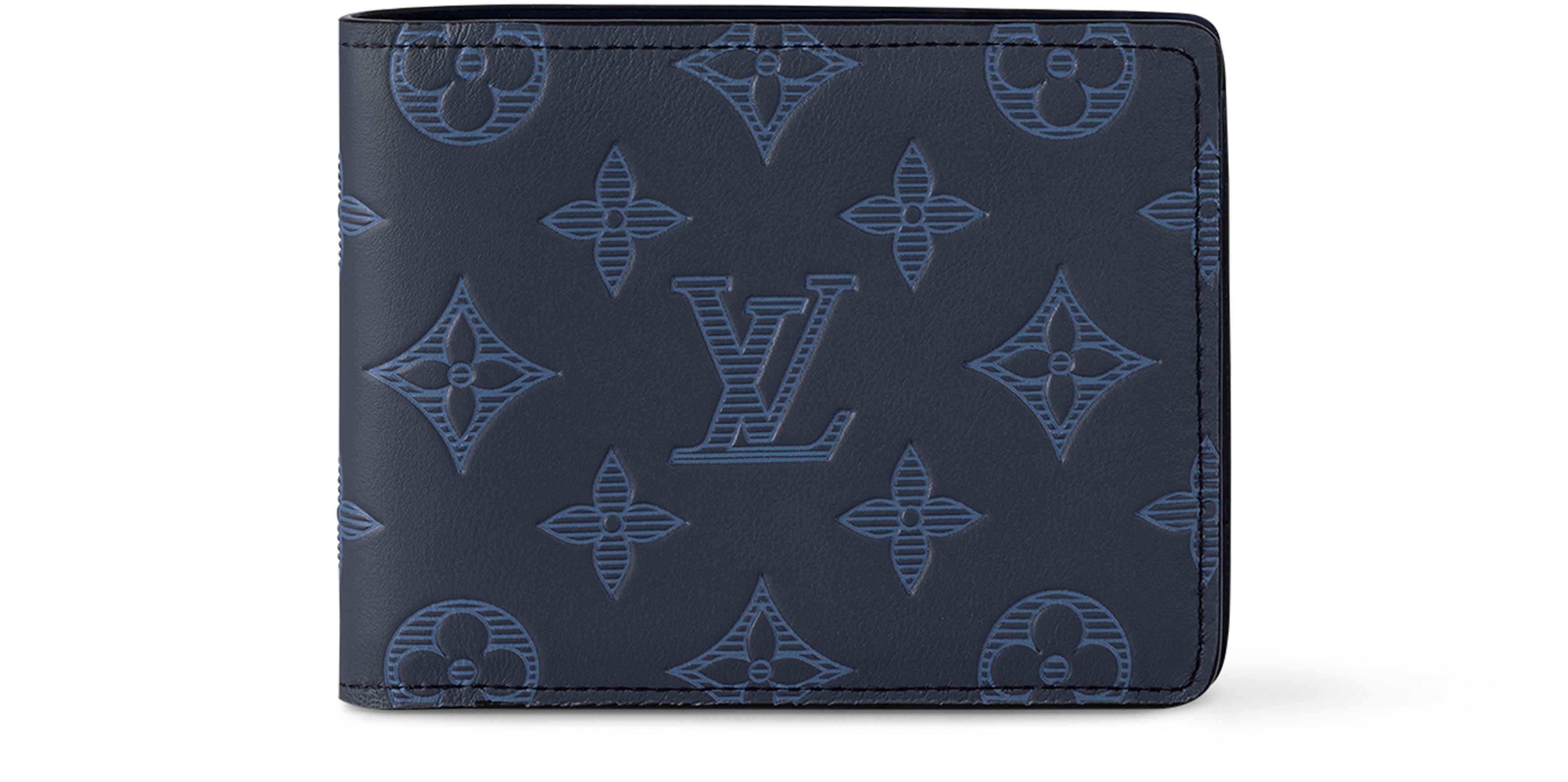 Louis vuitton portemonnaie herren blau Clearance