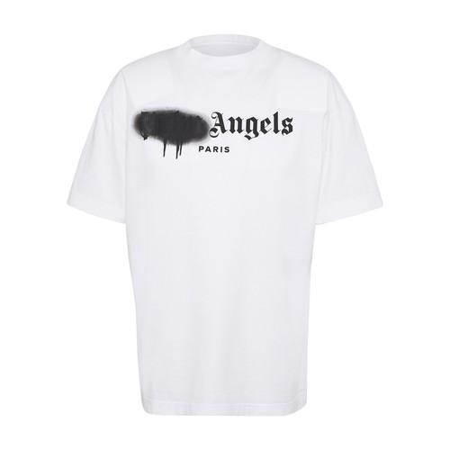palm angels logo t shirt white
