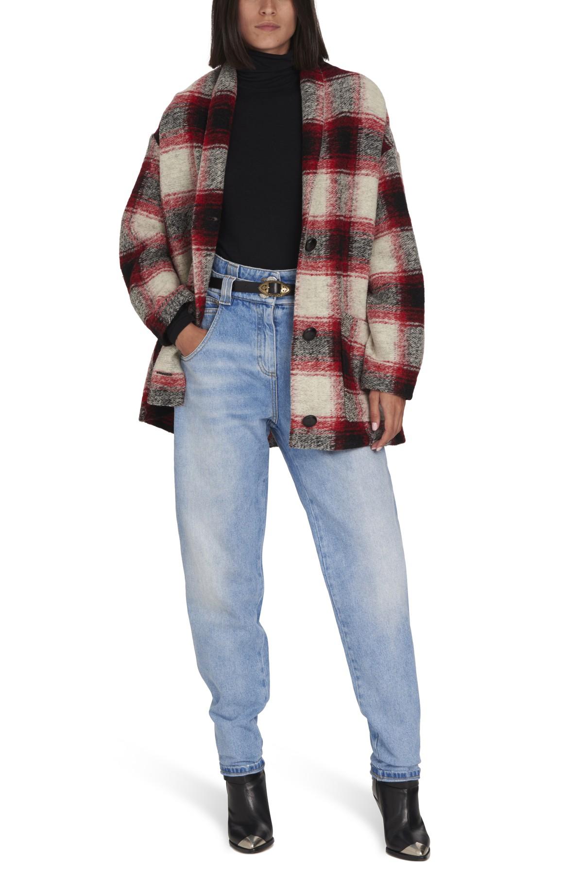 isabel marant elomia plaid coat