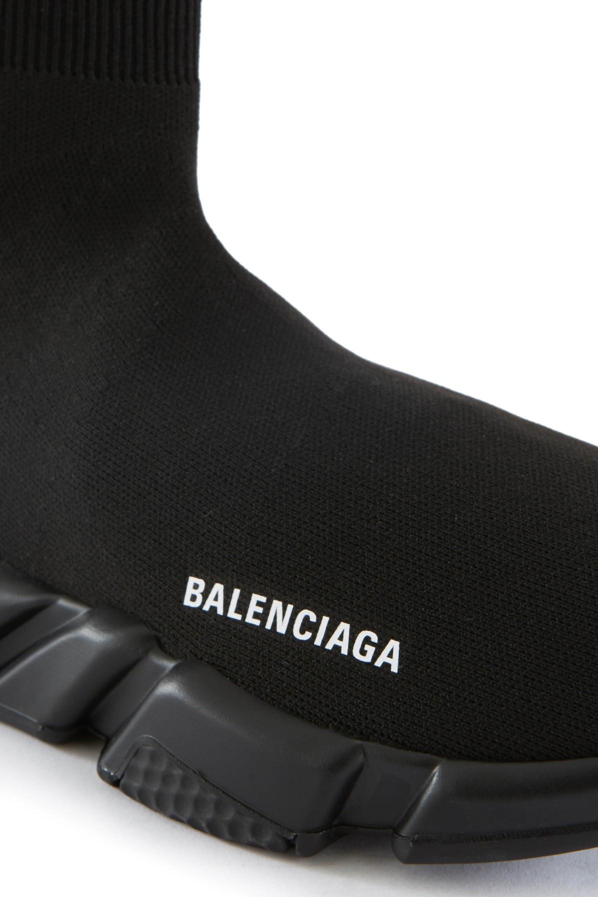 balenciaga all black speed trainers