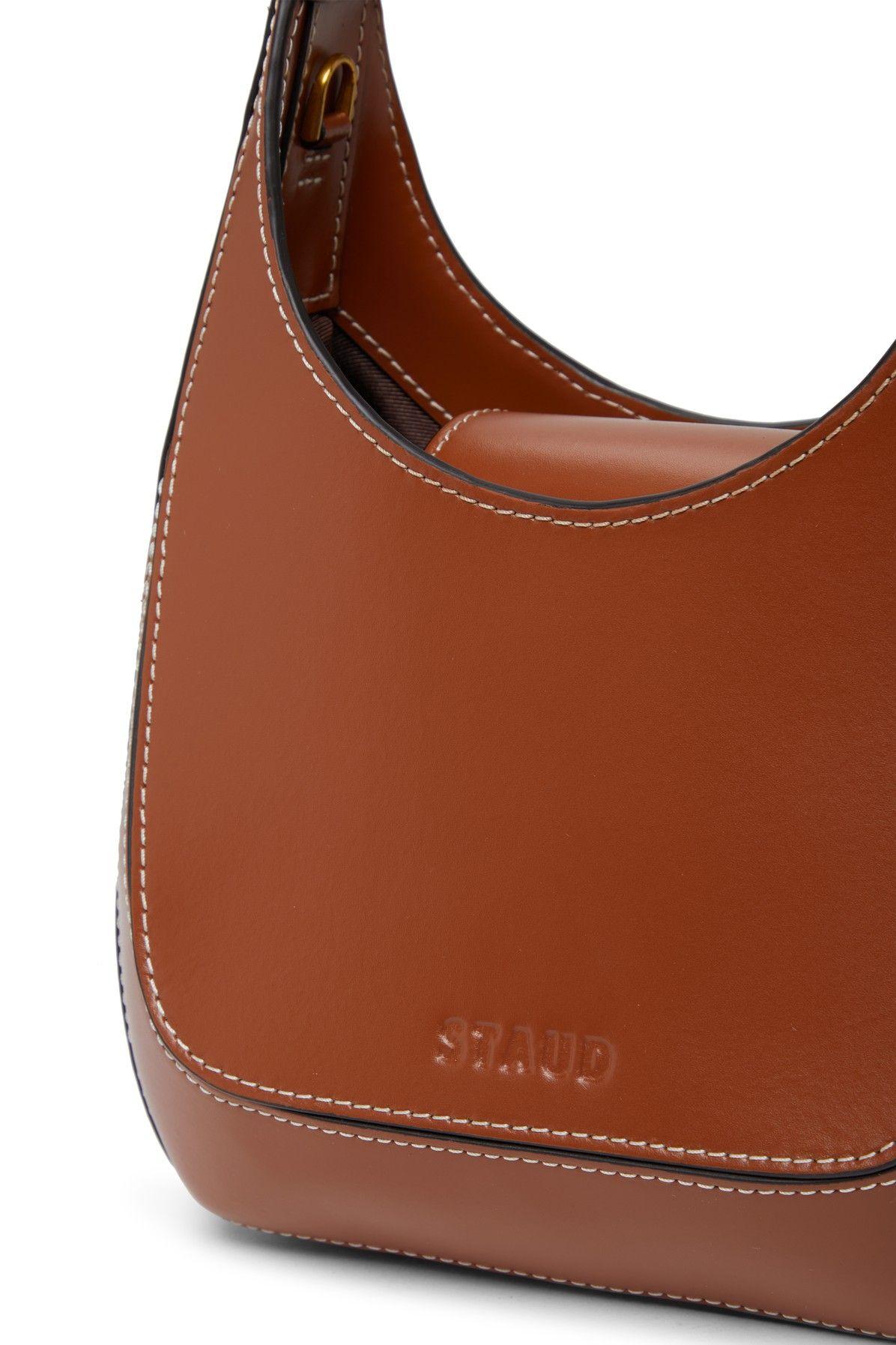 STAUD Mick Crossbody Bag in Brown | Lyst