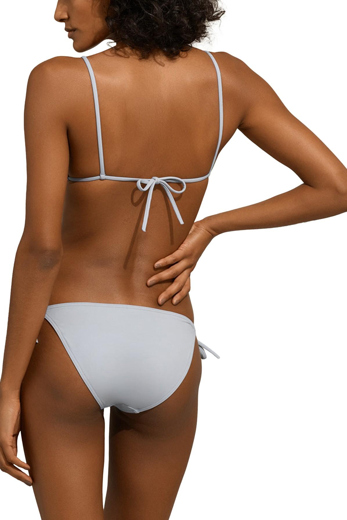 Eres Mouna Small Triangle Bikini Top in Gray | Lyst