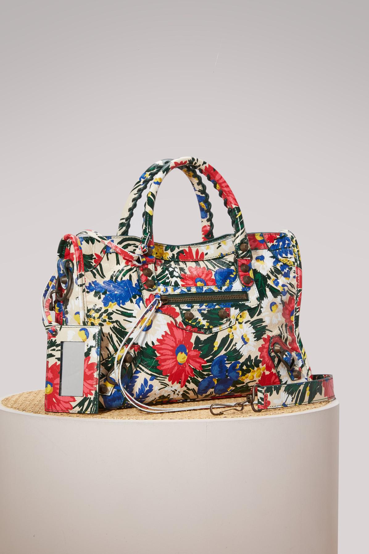 Balenciaga Classic City Flower Handbag in Red - Lyst