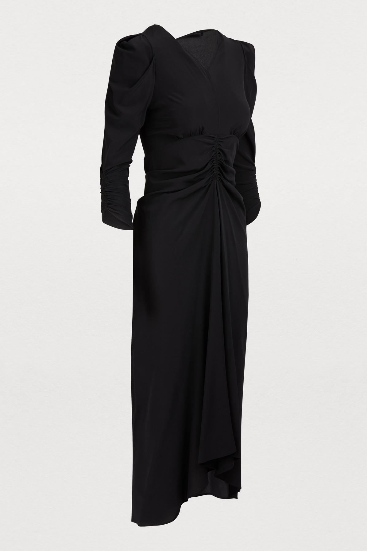 isabel marant albi silk dress