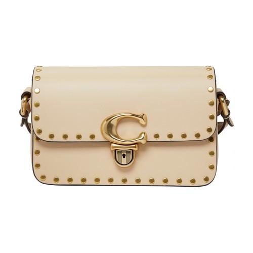 COACH Studio Shoulder Bag 19 With Rivets in Natural Lyst