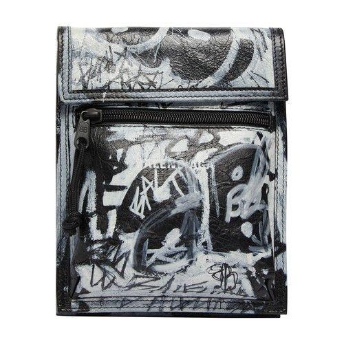 balenciaga graffiti pouch