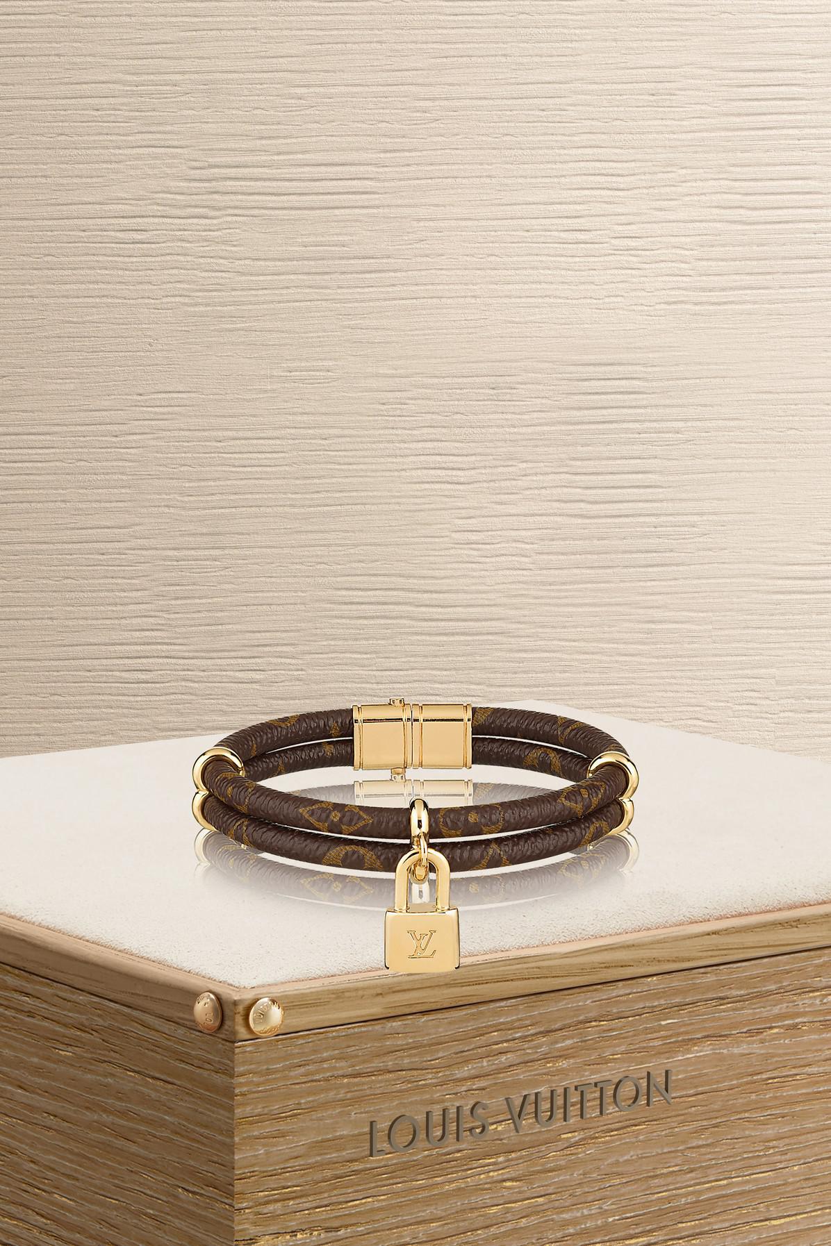 valg malm seng Louis Vuitton Keep It Twice Monogram Bracelet in Brown | Lyst UK
