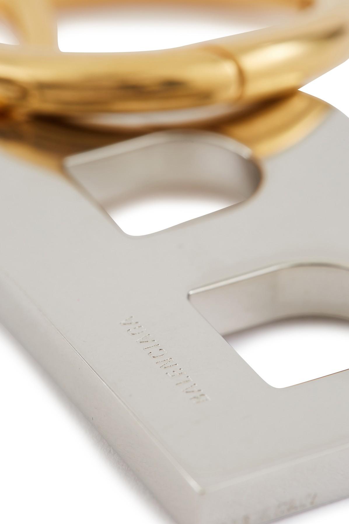Balenciaga B Chain Key Ring in Silver - Gold (Metallic) - Lyst